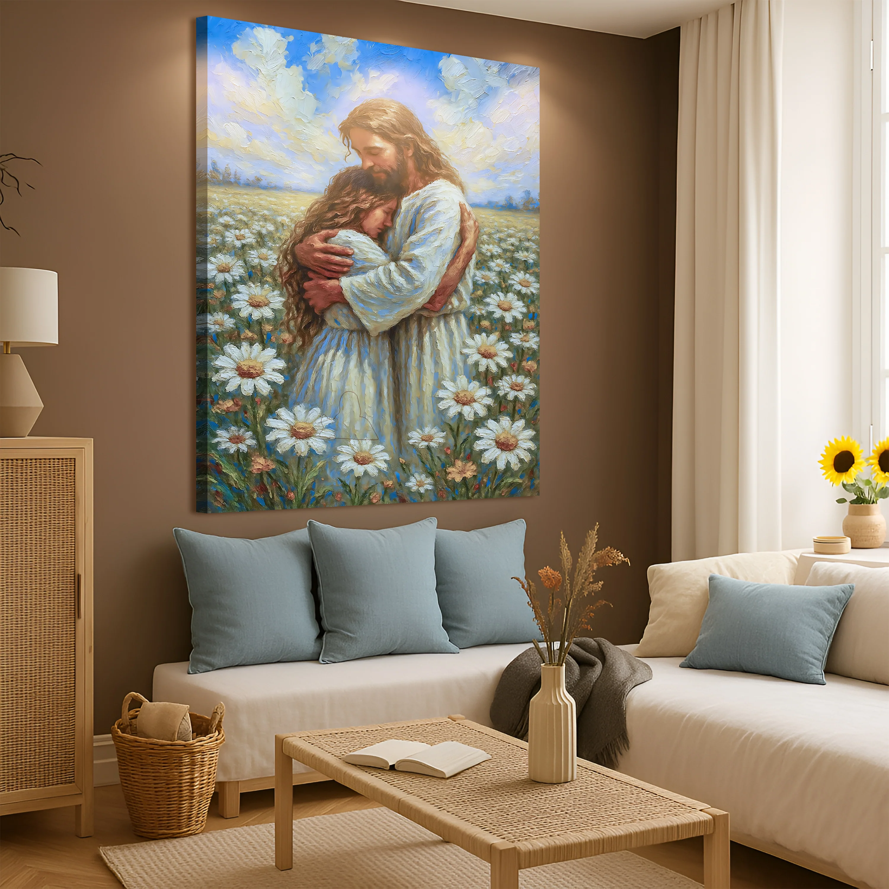 Jesus With Children Faith Wall Art - Image 2