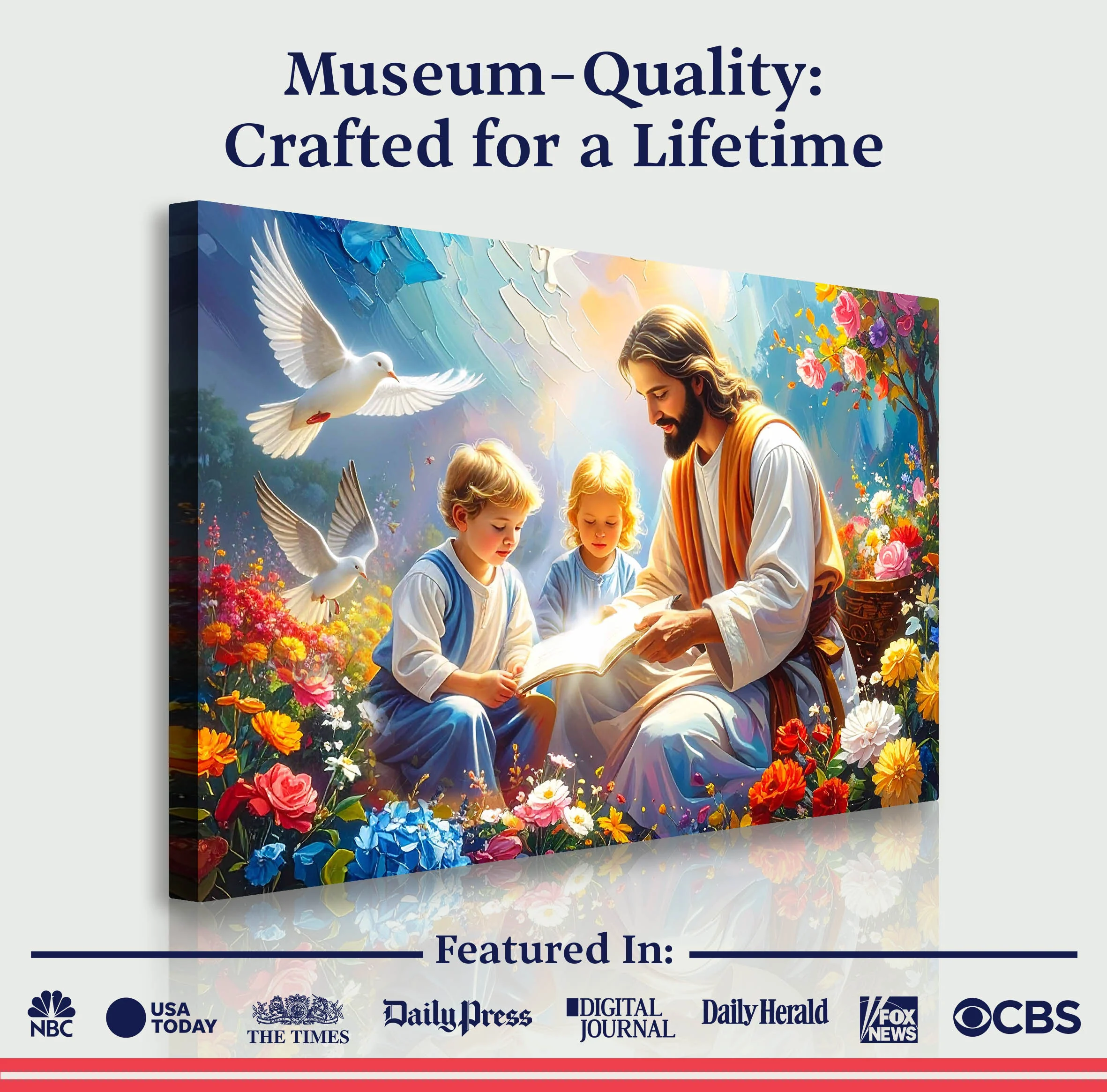 Jesus With Children Faith Wall Art IV - Image 6