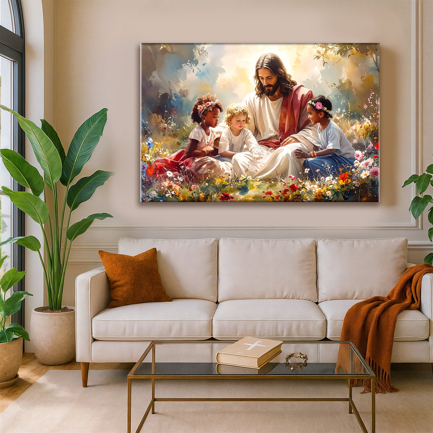 Jesus With Children Faith Wall Art VI - Image 5