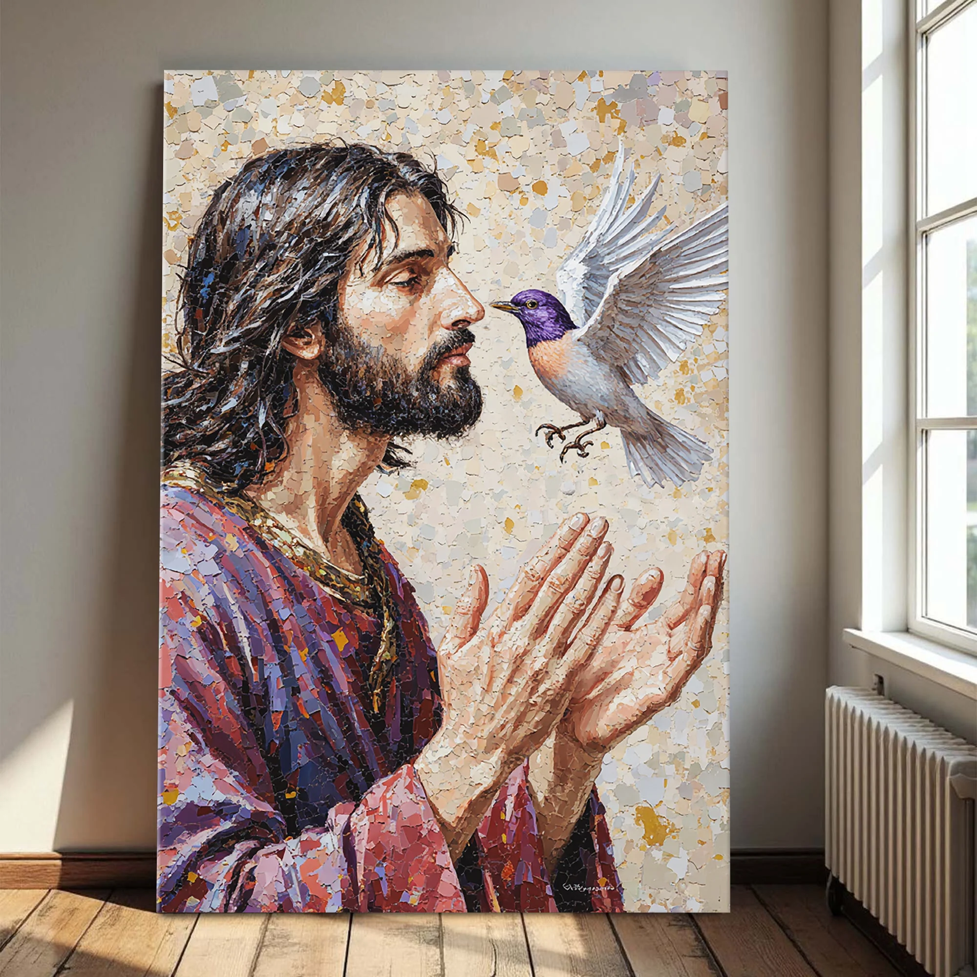 Jesus With Dove Wall Art - Image 5