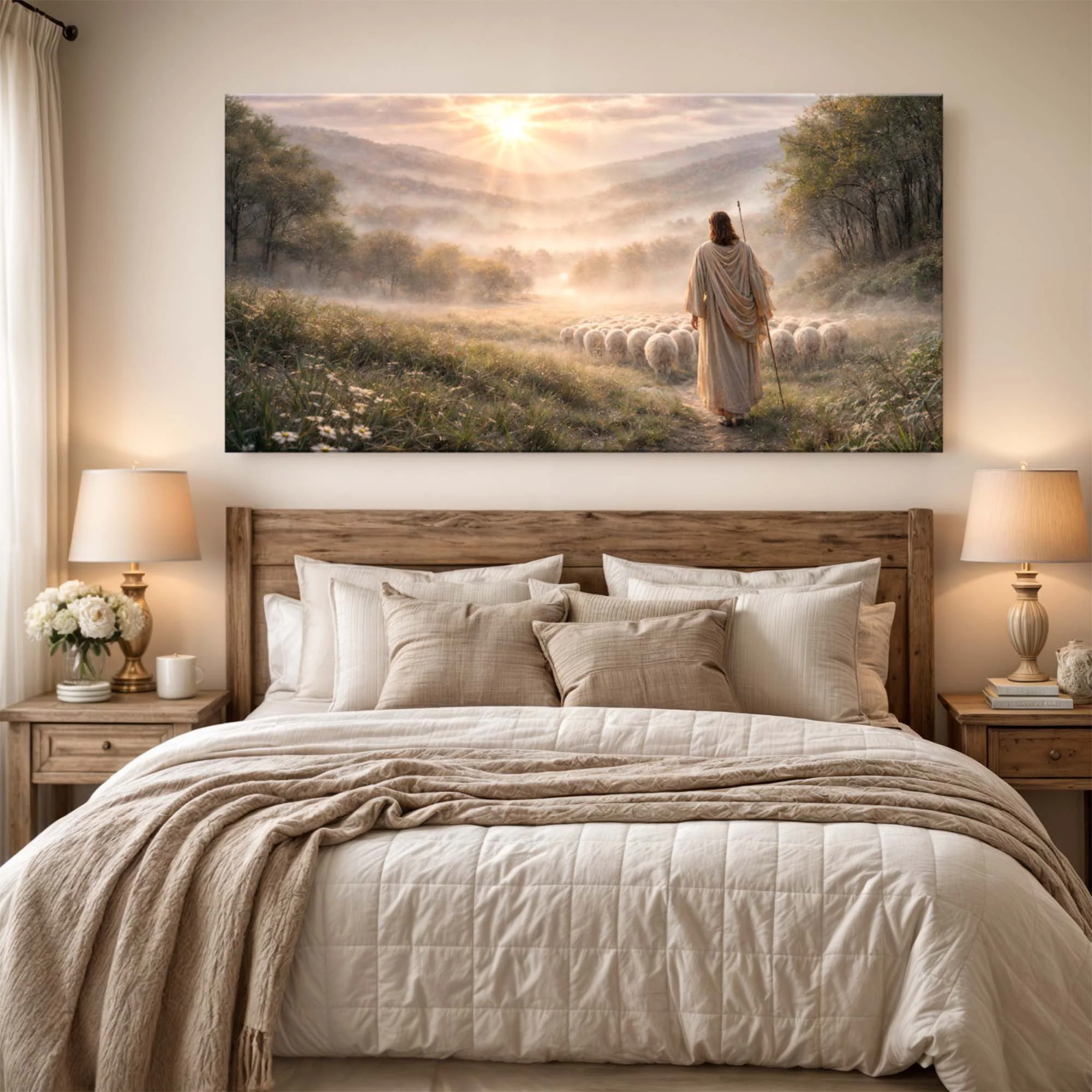 Jesus with His Flock Faith Wall Art II - Image 5