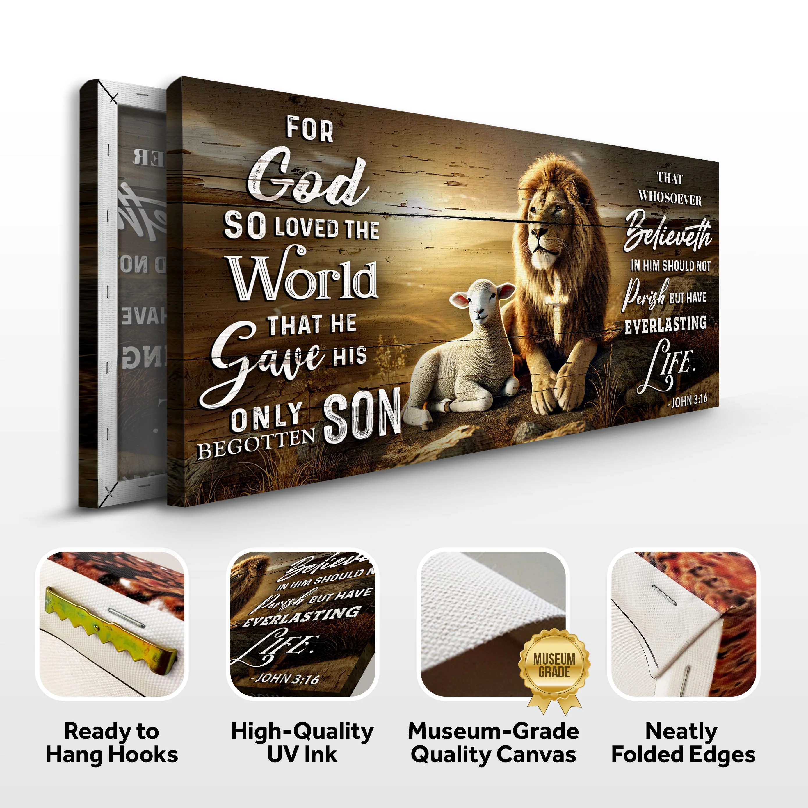 John 3:16: For God So Loved The World Faith Sign II - Image 6