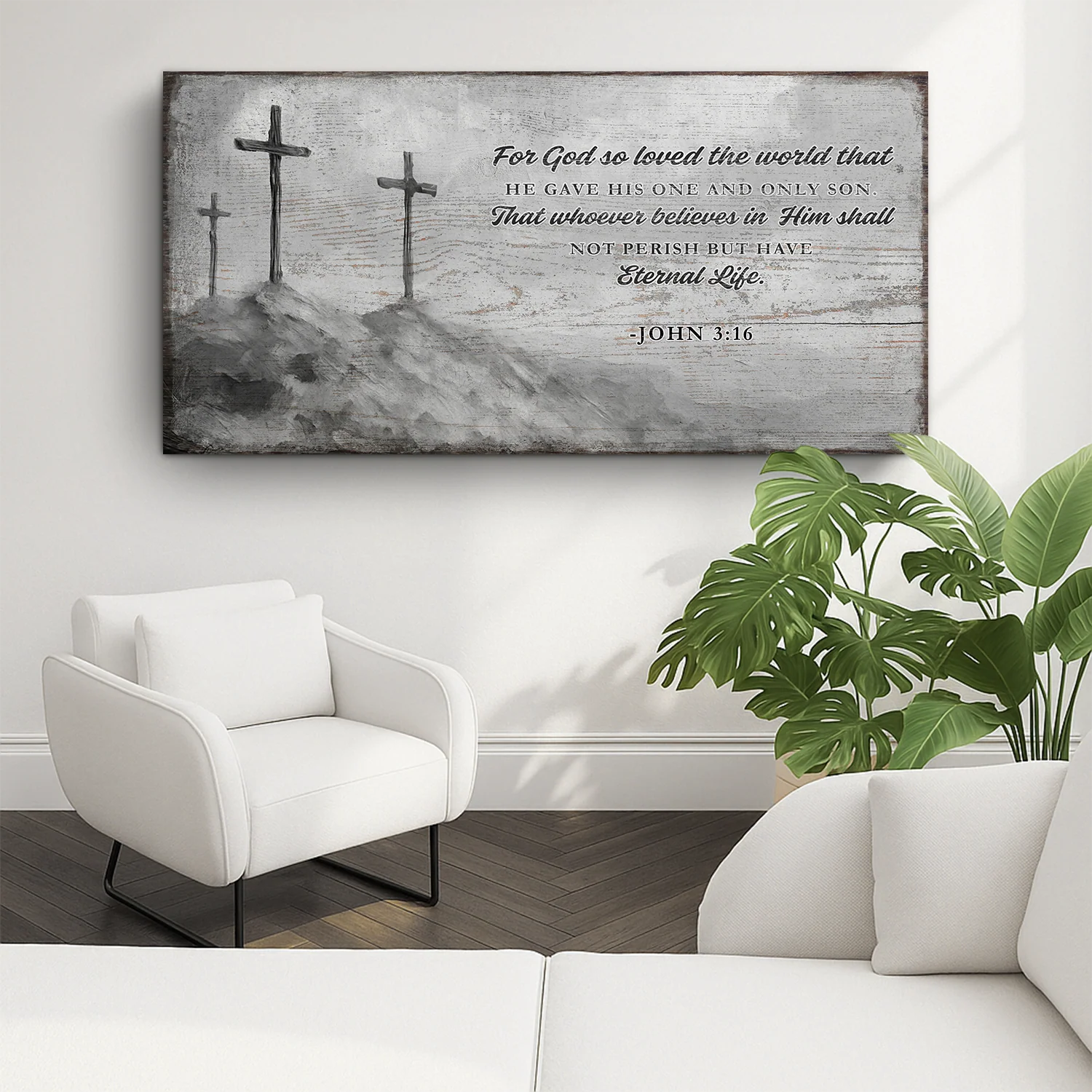 John 3:16: For God So Loved The World Faith Sign VIII - Image 5
