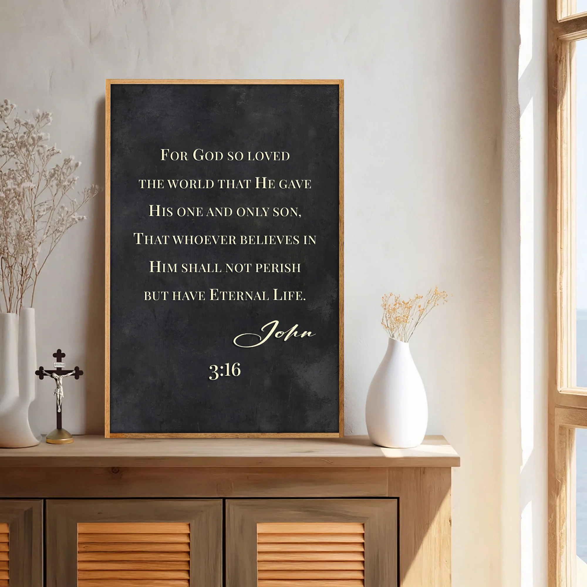 John 3:16: For God So Loved The World Faith Sign X - Image 4