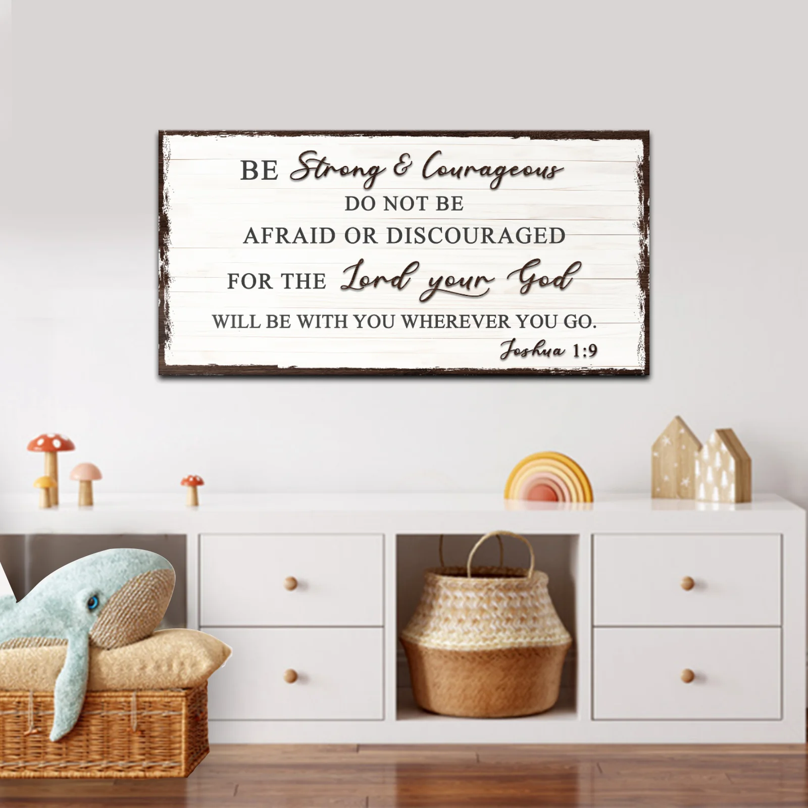 Joshua 1:9 - Do Not Be Afraid Sign - Image 2