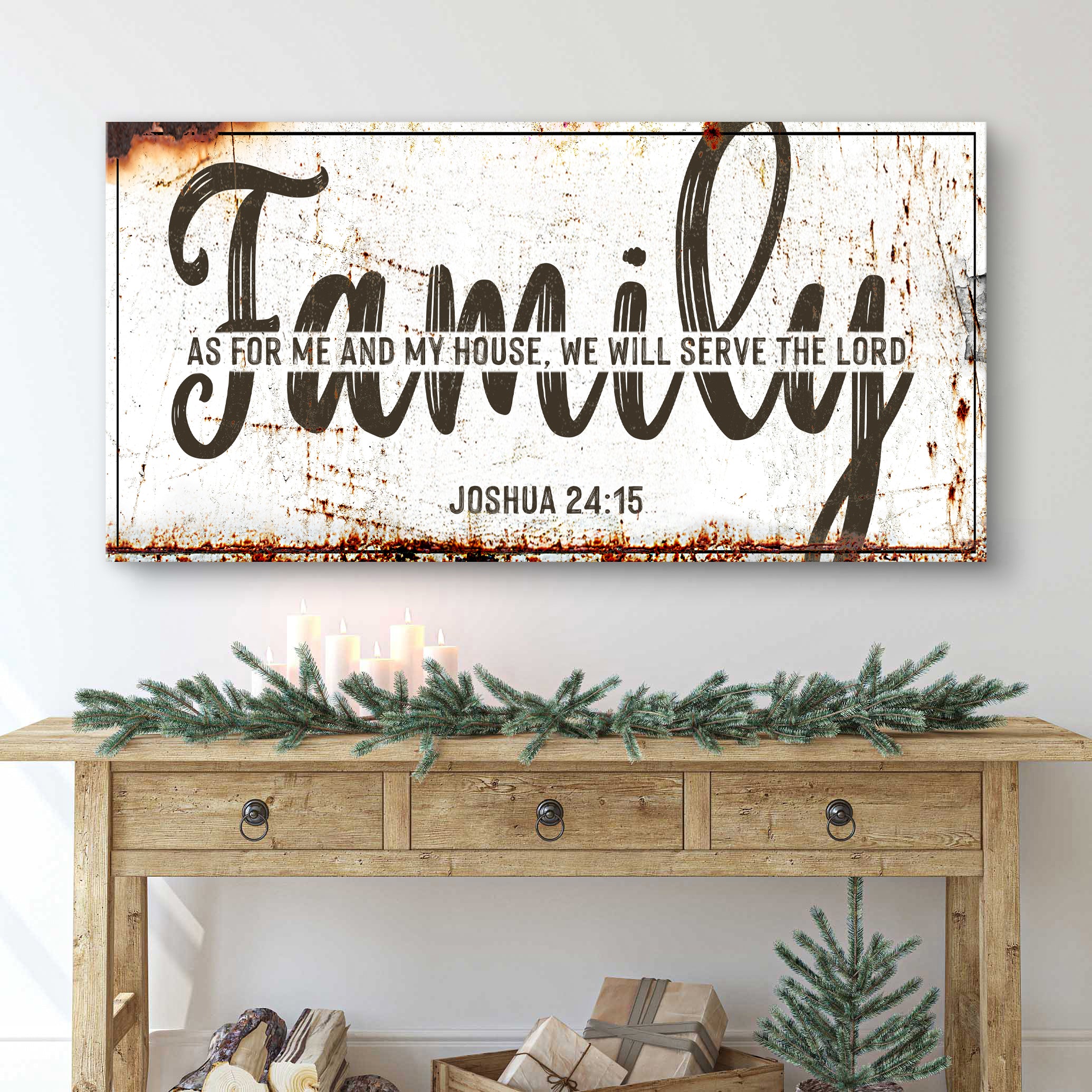 Joshua 24:15 - We Will Serve The Lord Sign IX - Image 4