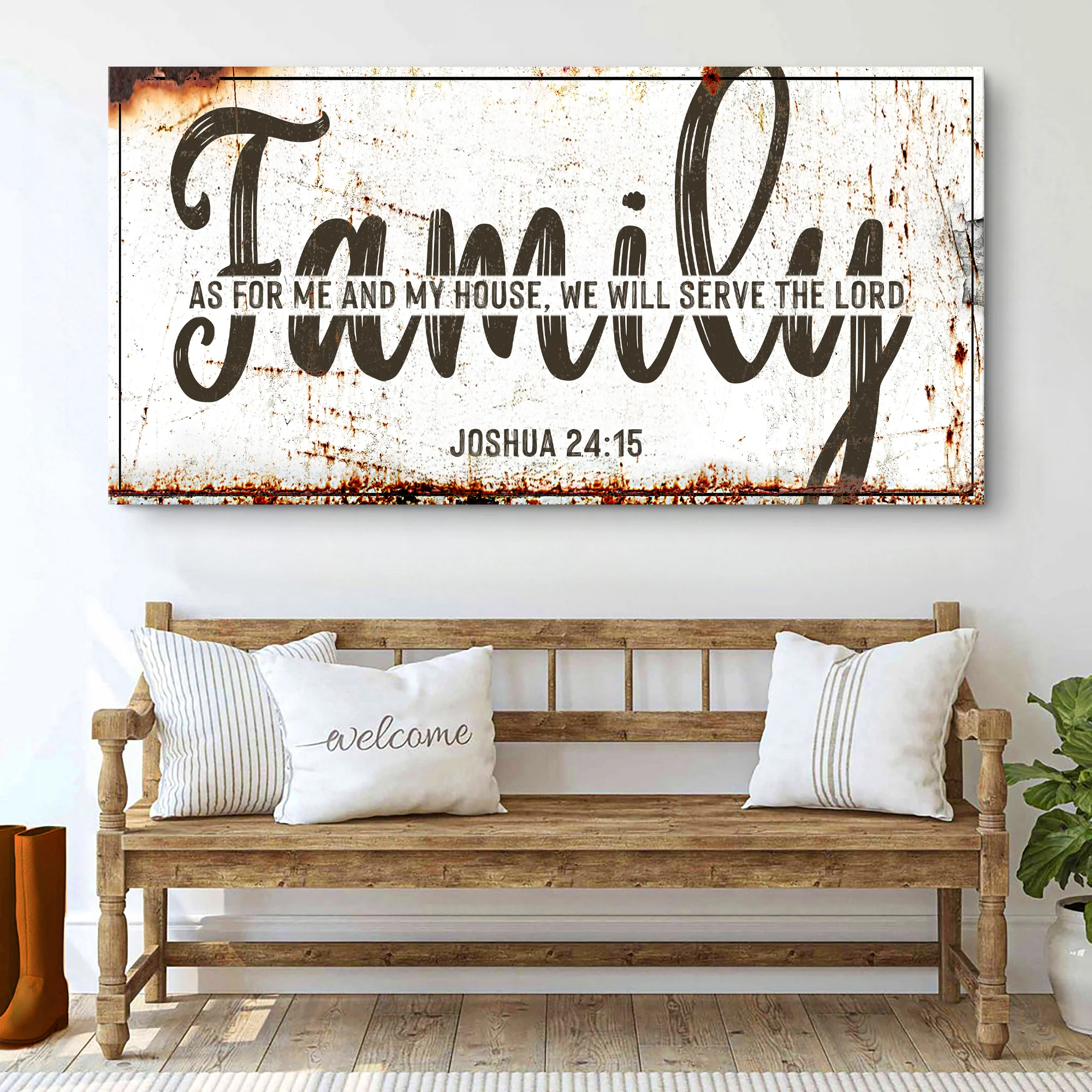 Joshua 24:15 - We Will Serve The Lord Sign IX - Image 5
