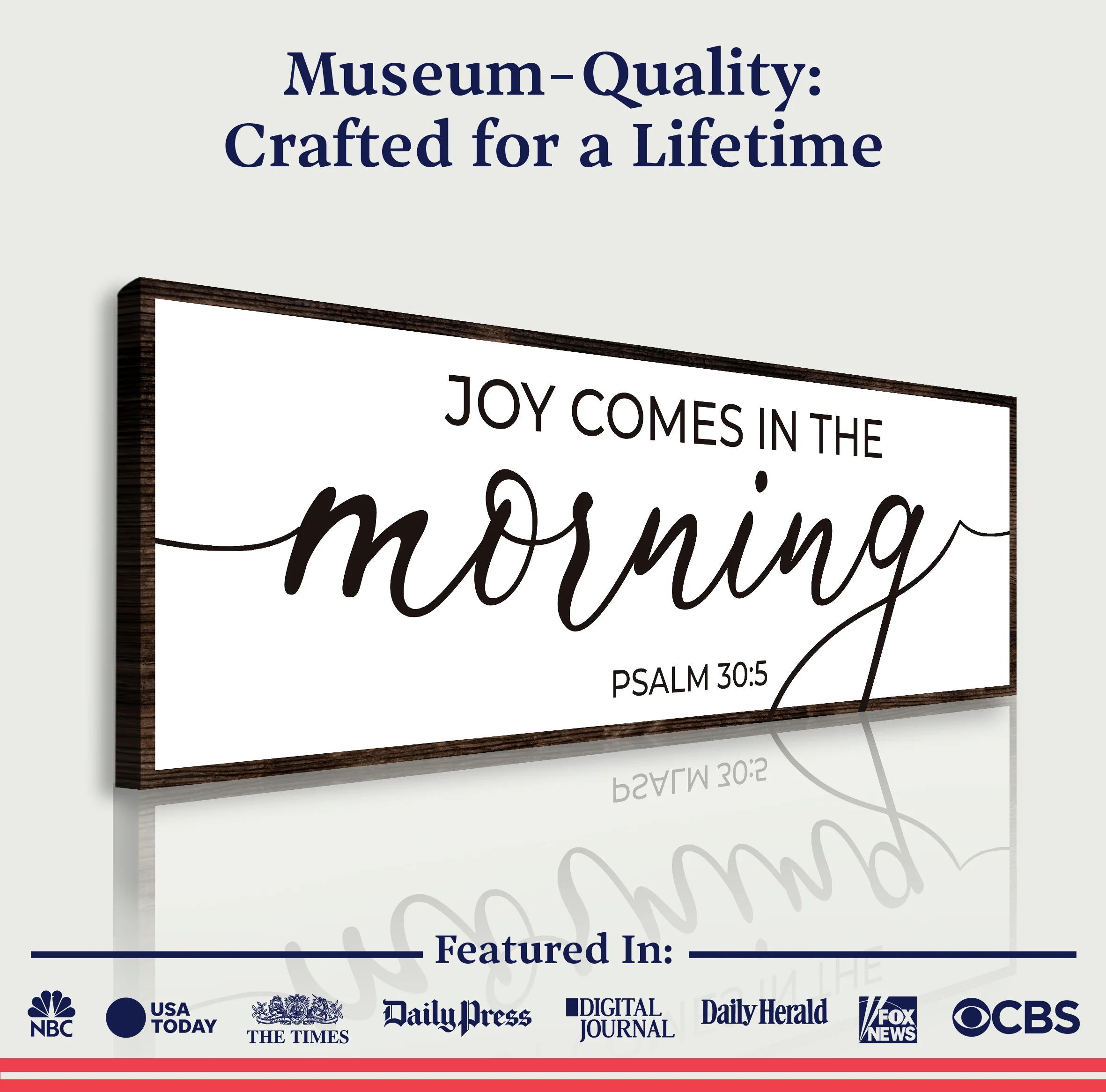 Joy Comes In The Morning Faith Sign III - Image 4