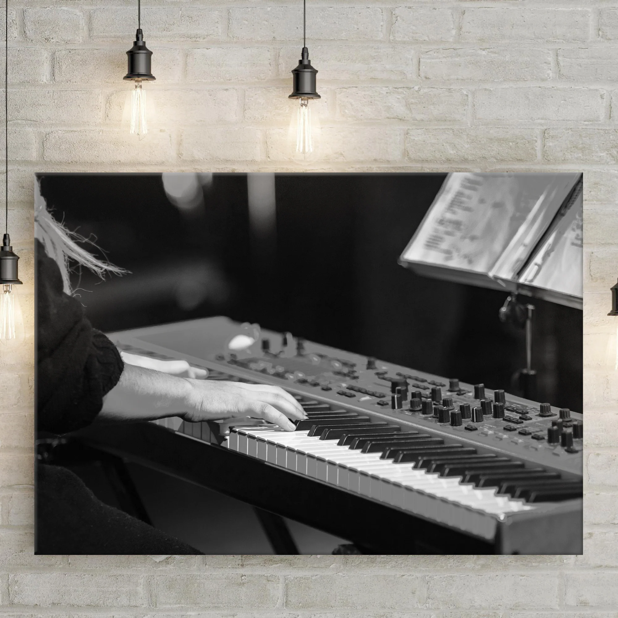 Keyboard Playing Canvas Wall Art - Image 3