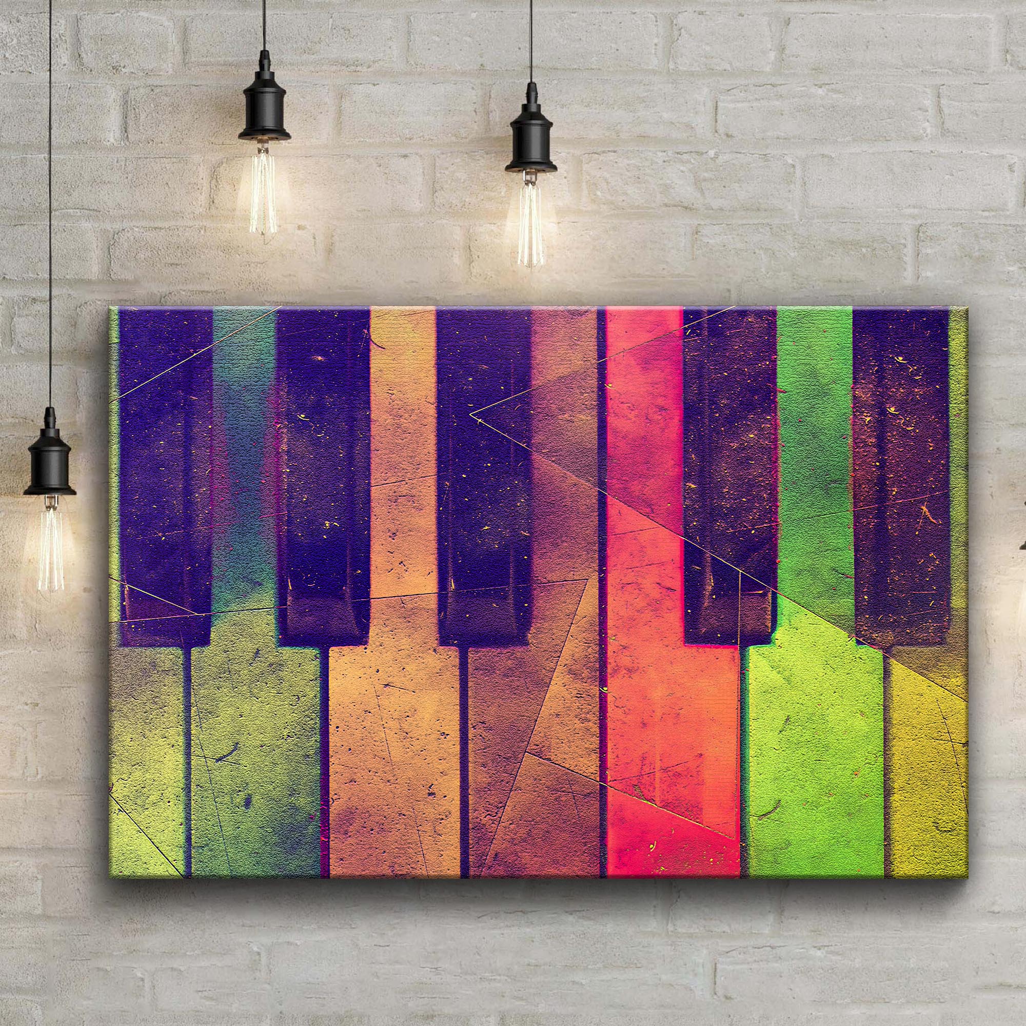 Keyboard Retro Canvas Wall Art - Image 3