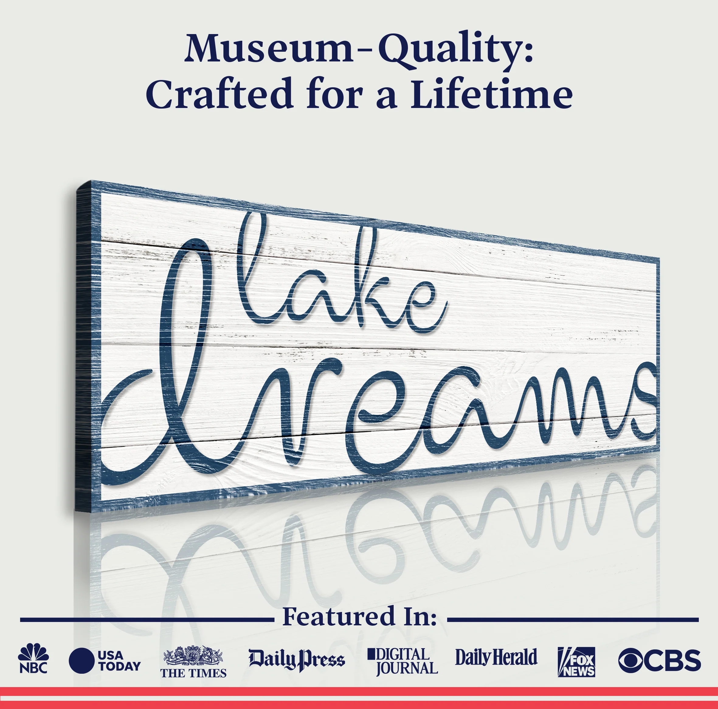 Lake Dreams Sign II - Image 4