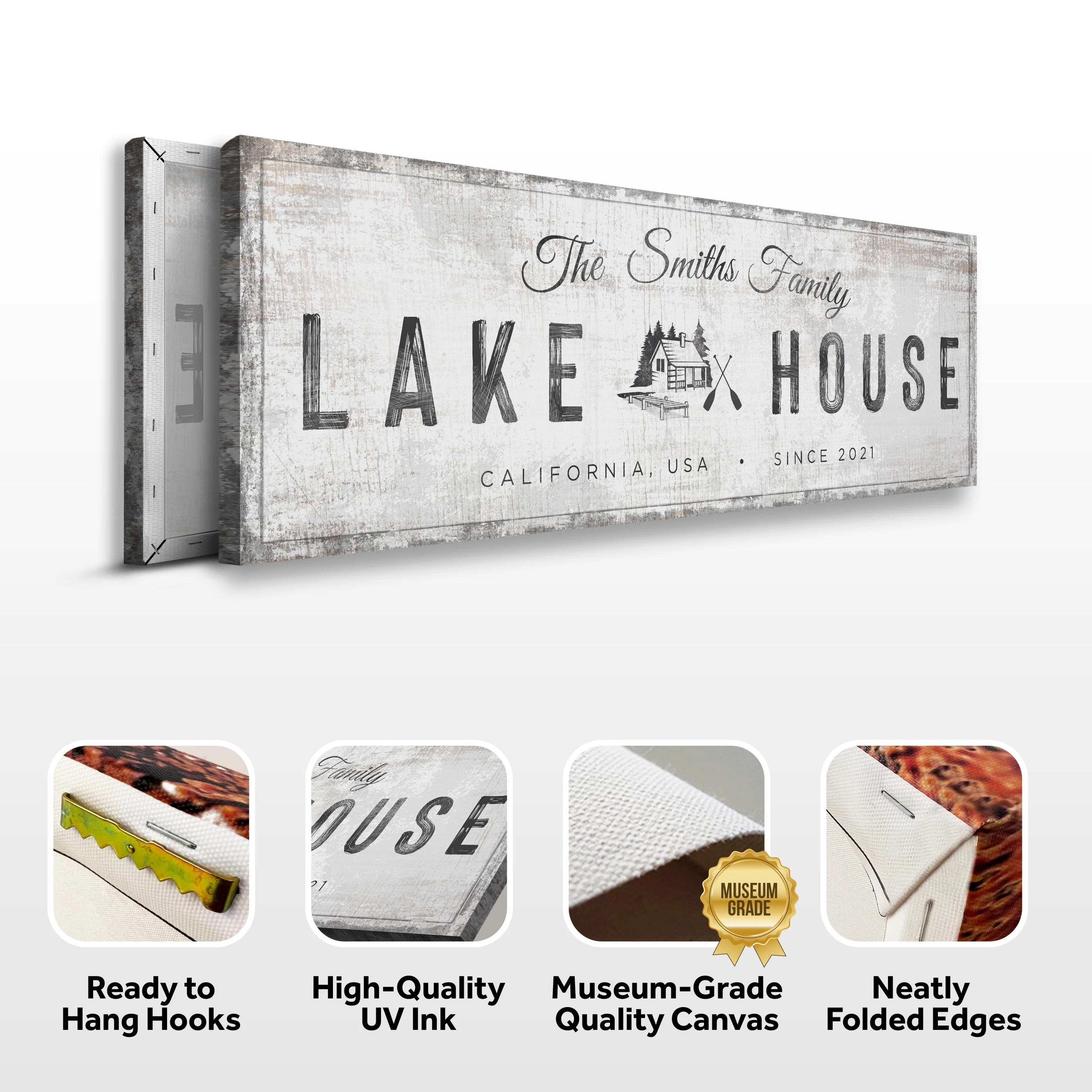 Lake House Cabin Sign - Image 3