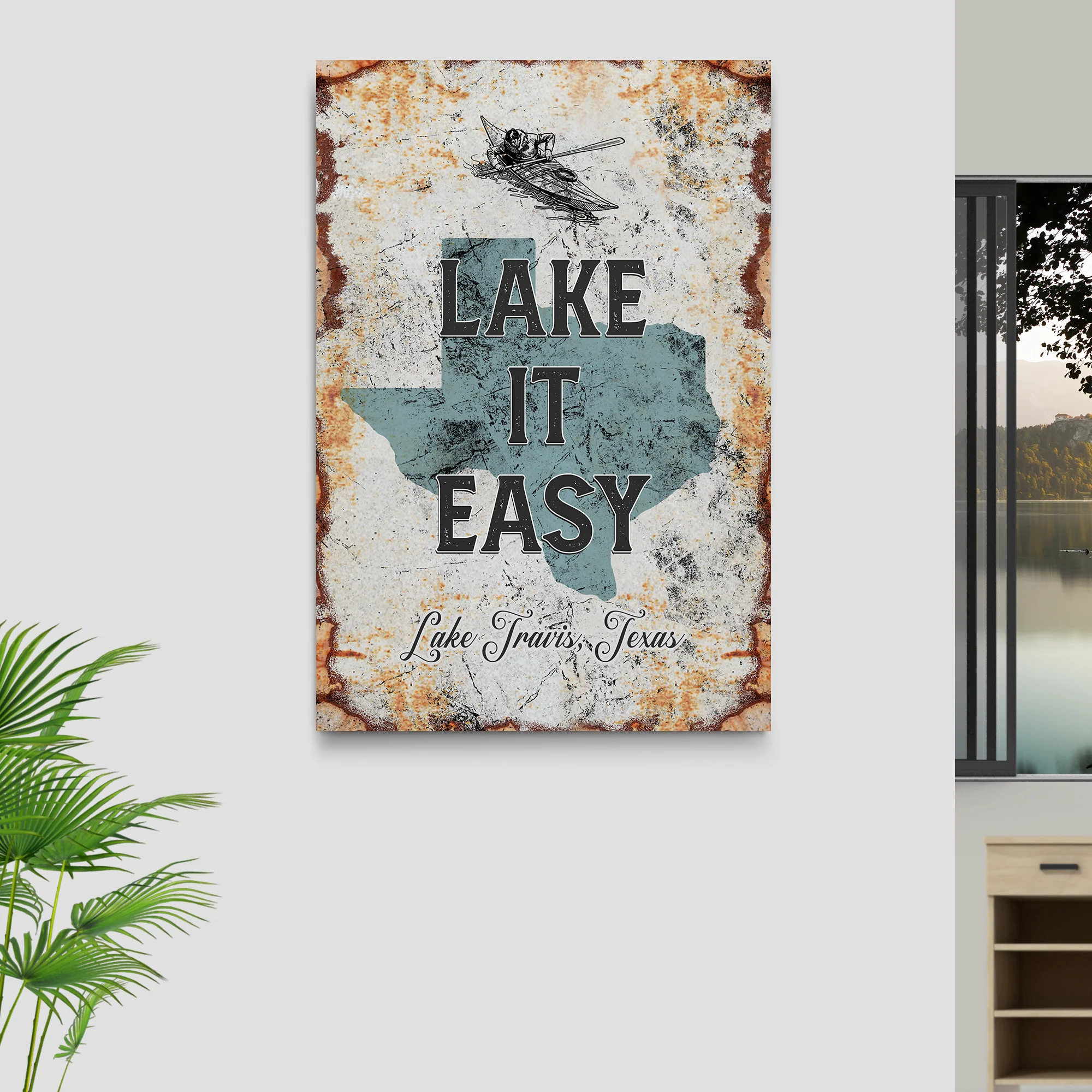 Lake It Easy Sign - Image 3