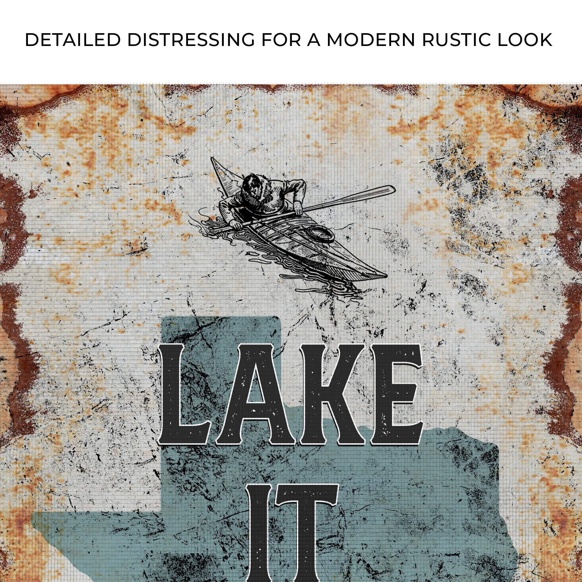 Lake It Easy Sign - Image 4