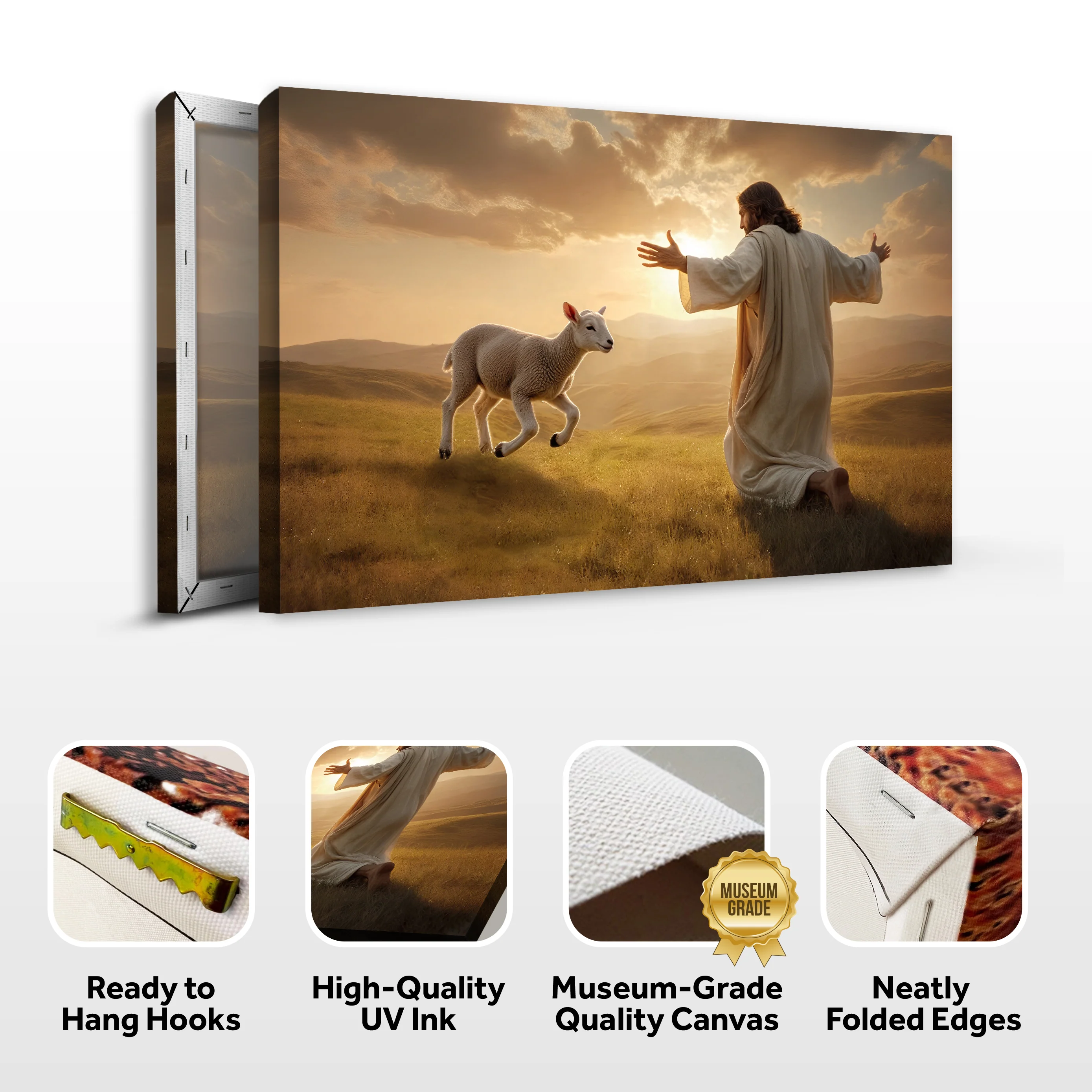 Lamb Runs To Jesus Faith Wall Art - Image 8