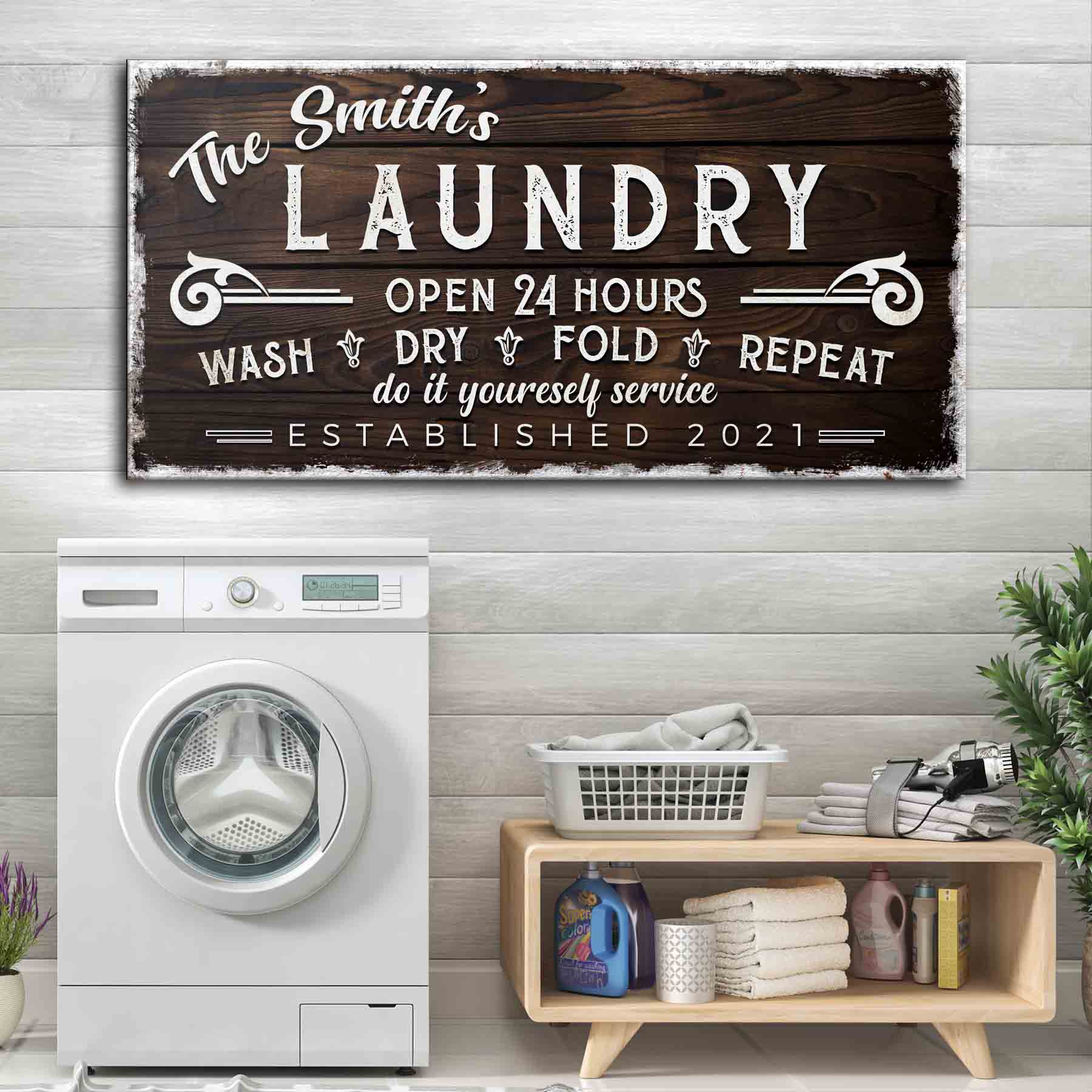 Personalized Laundry Room Sign - Image 10