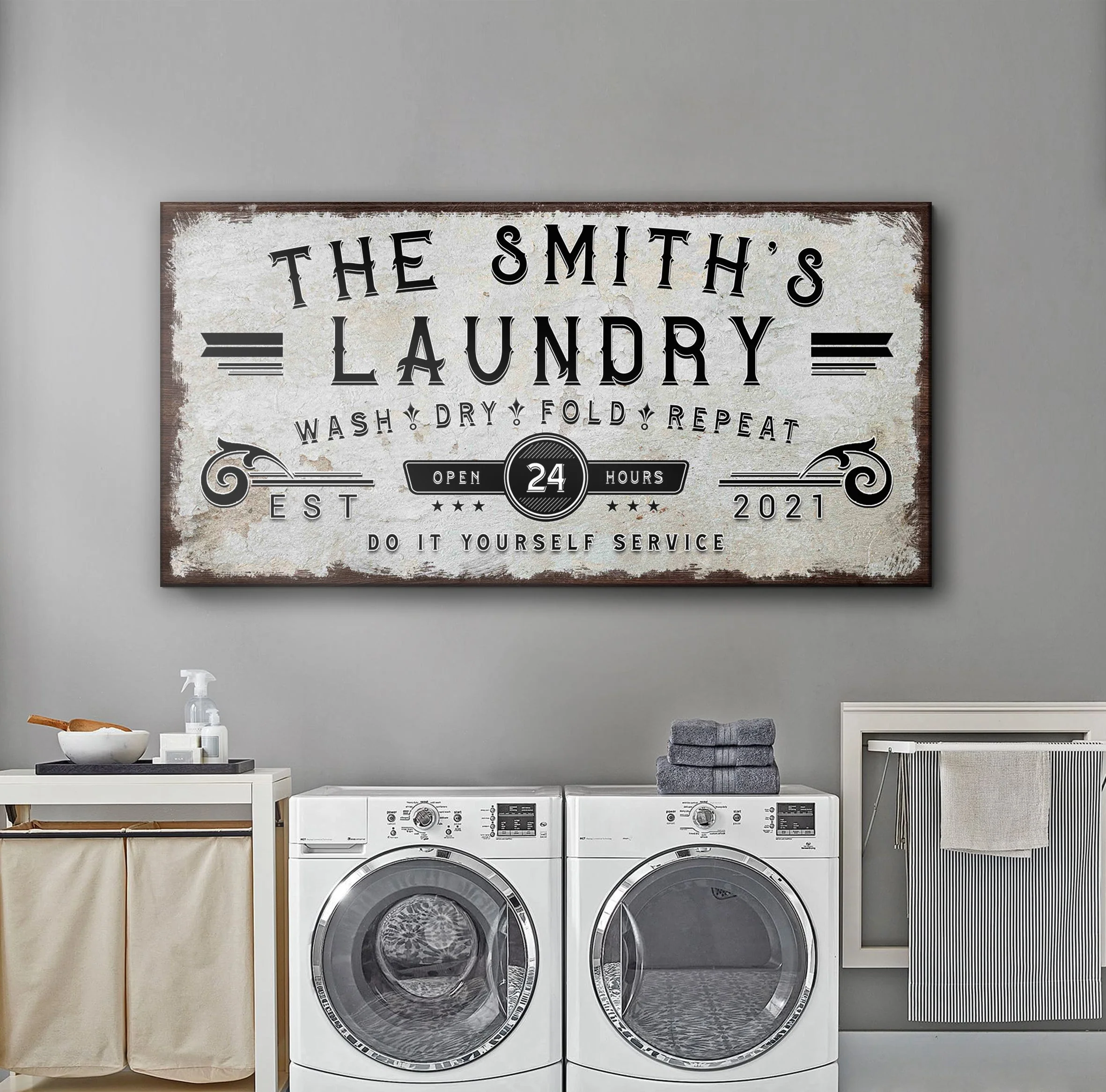 Personalized Laundry Room Sign - Image 2