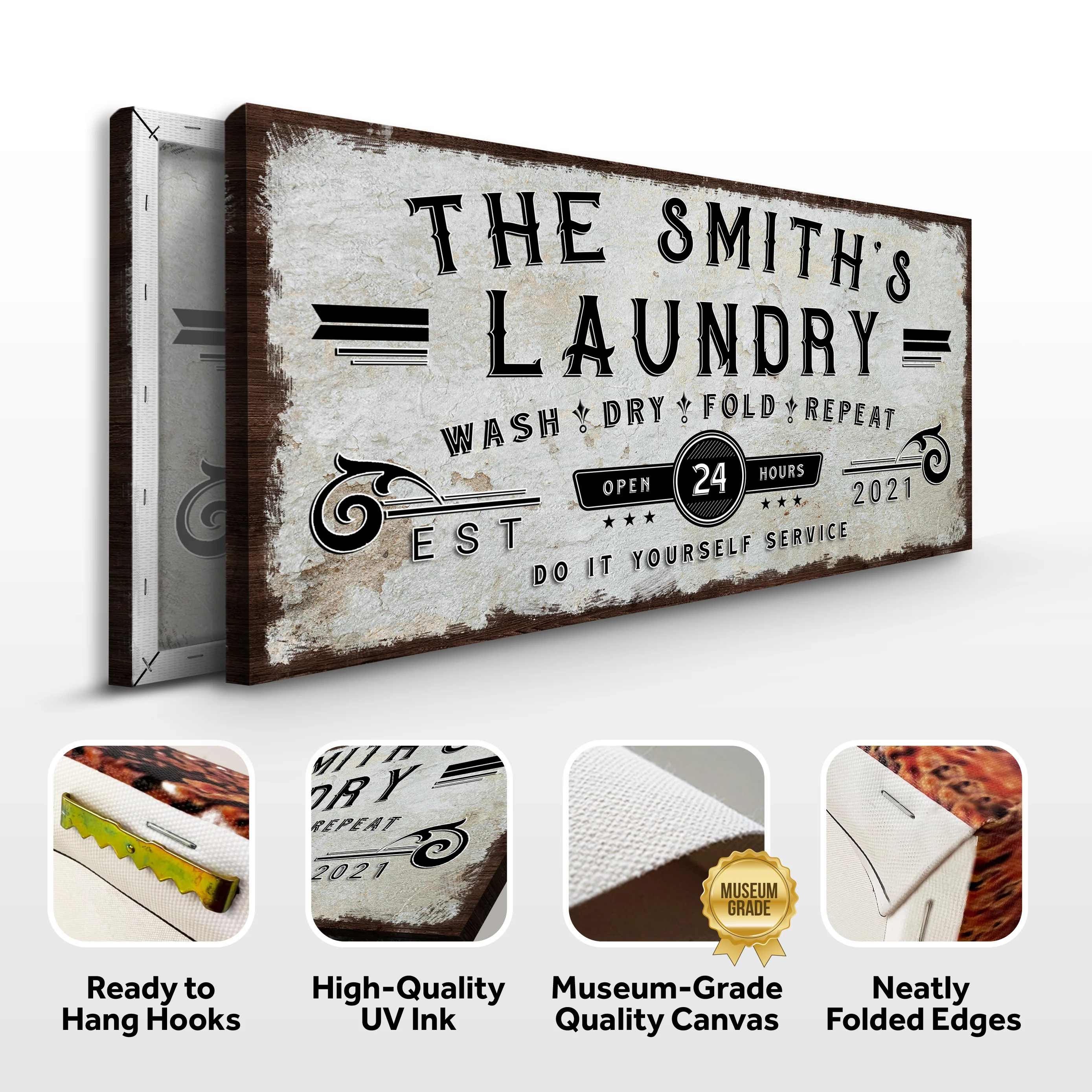 Personalized Laundry Room Sign - Image 4