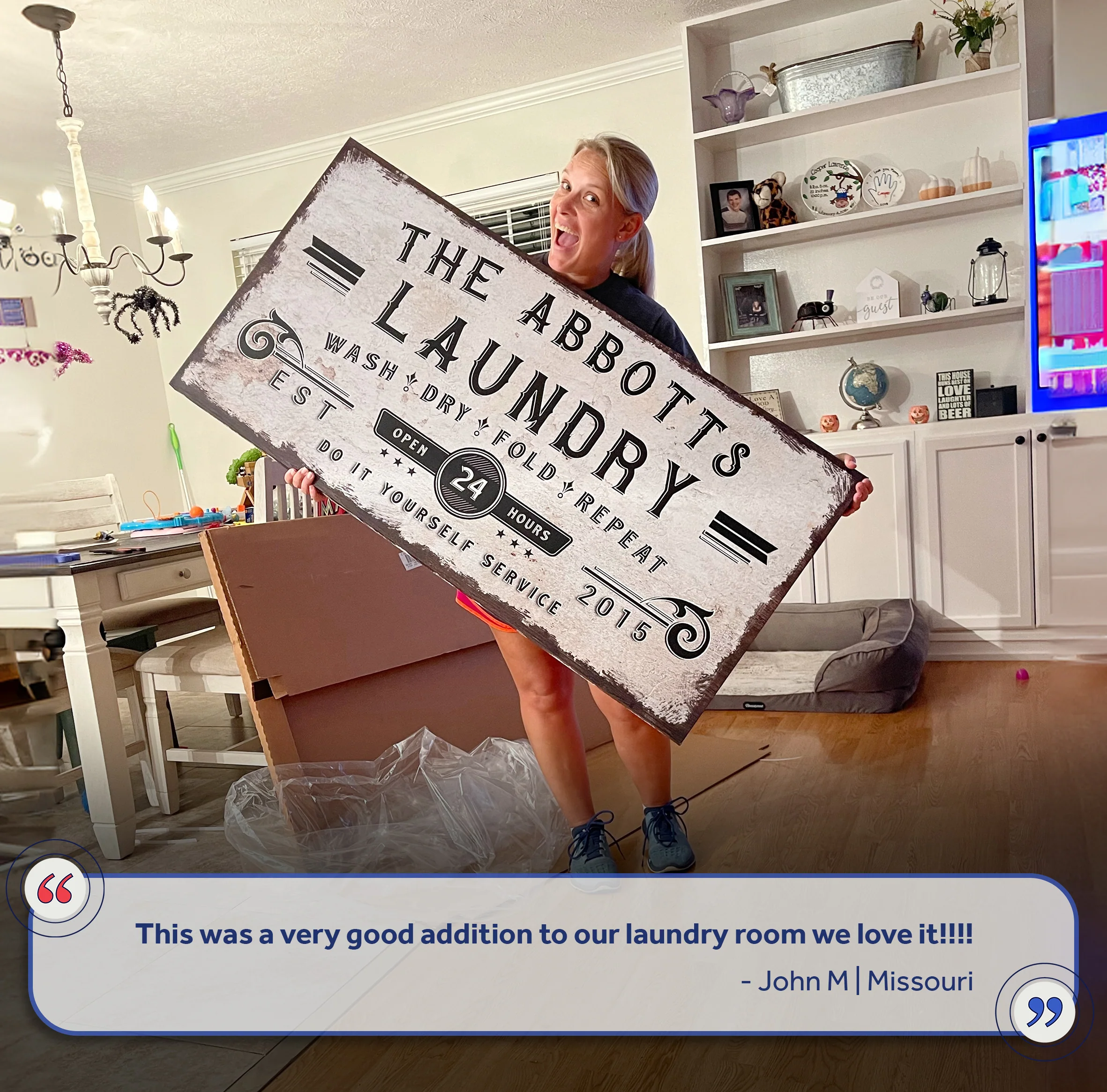 Personalized Laundry Room Sign - Image 6
