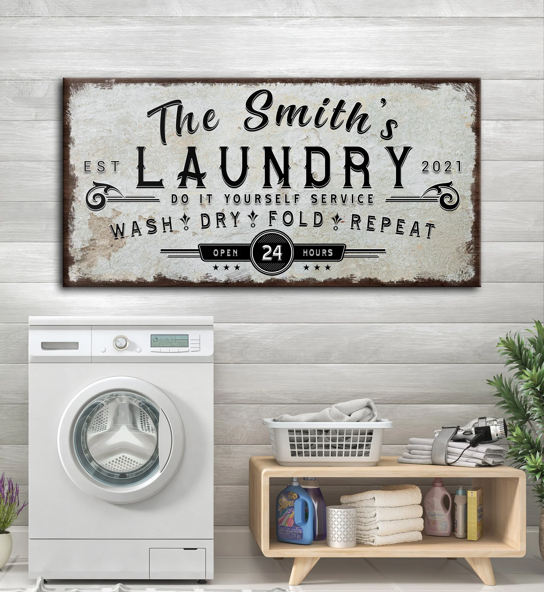 Personalized Laundry Room Sign - Image 9