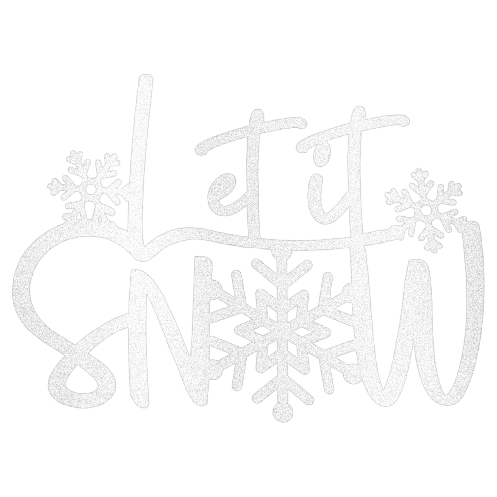 Let It Snow Steel Wall Decor - Image 6