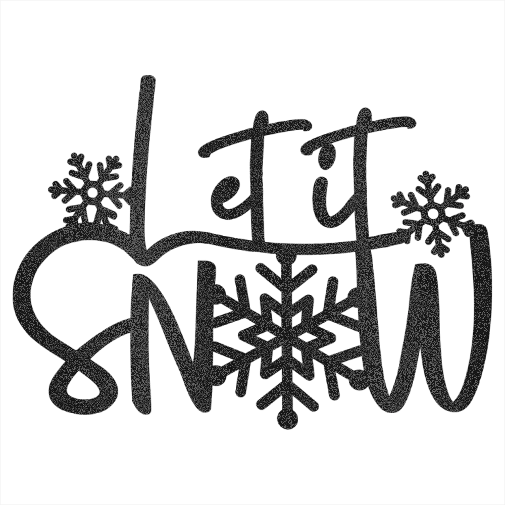 Let It Snow Steel Wall Decor - Image 9