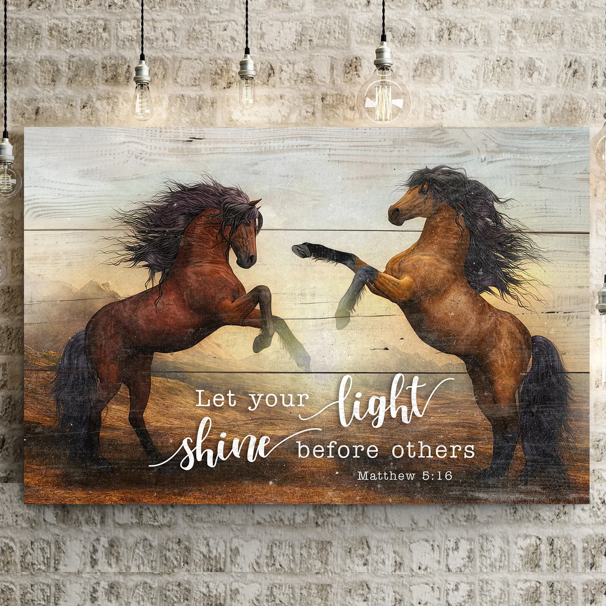 Let Your Light Shine Before Others Matthew 5:16 Faith Sign - Image 2