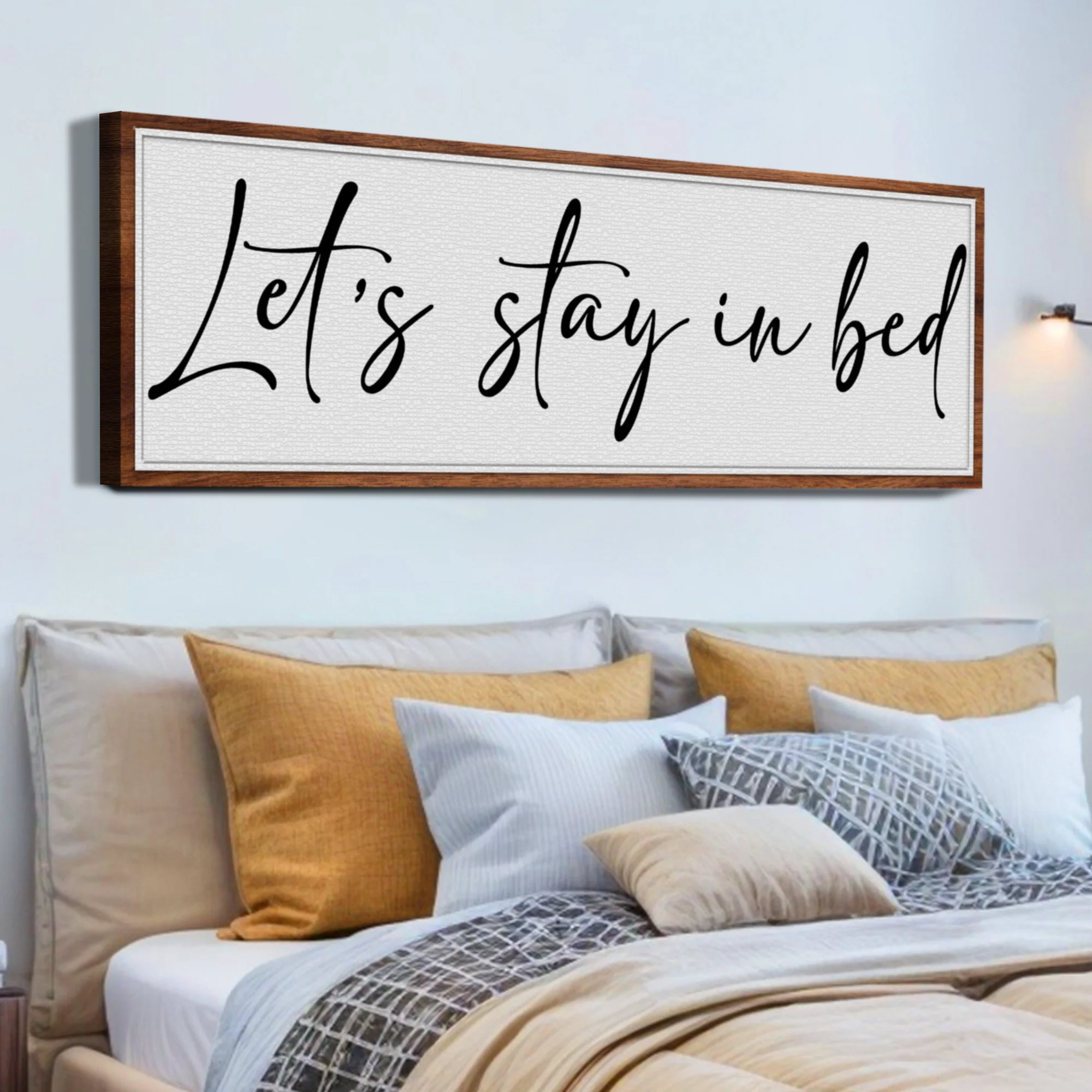 Let's Stay in Bed Bedroom Sign II - Image 3