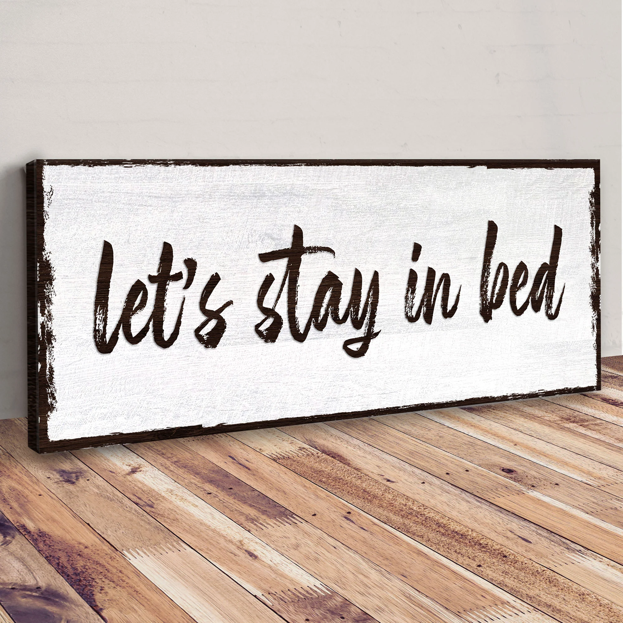 Let's Stay In Bed Sign - Image 3