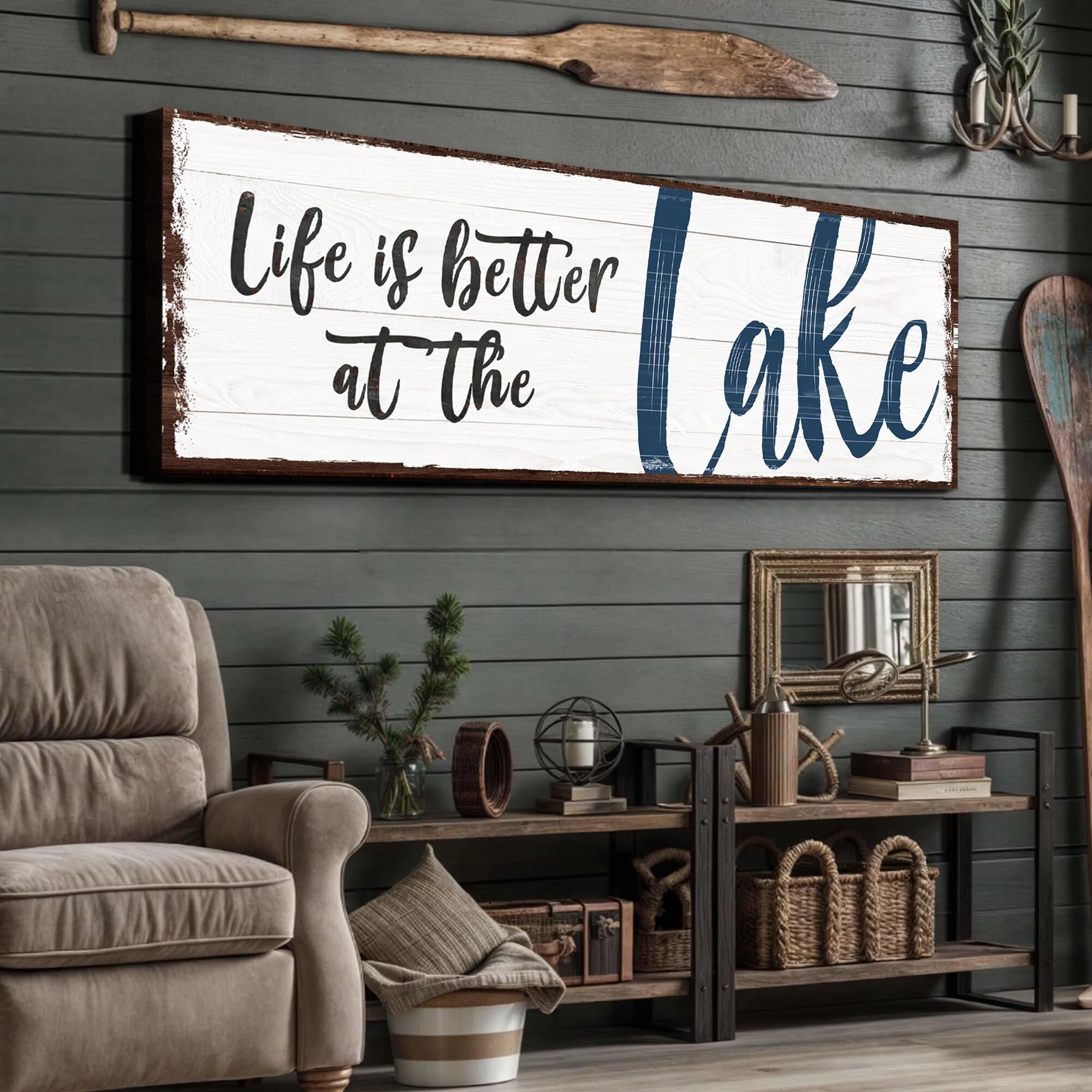 Life Is Better At The Lake Sign II - Image 2