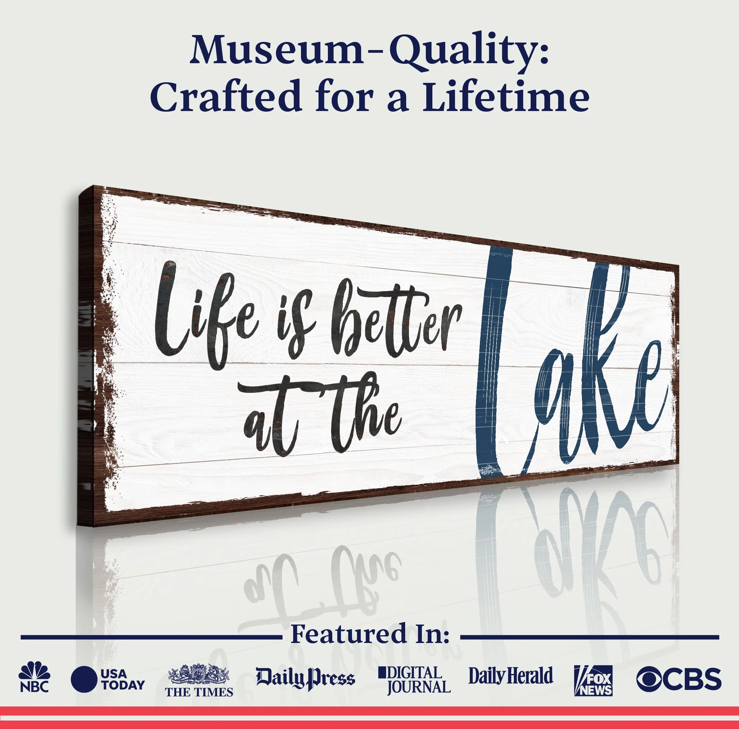 Life Is Better At The Lake Sign II - Image 4