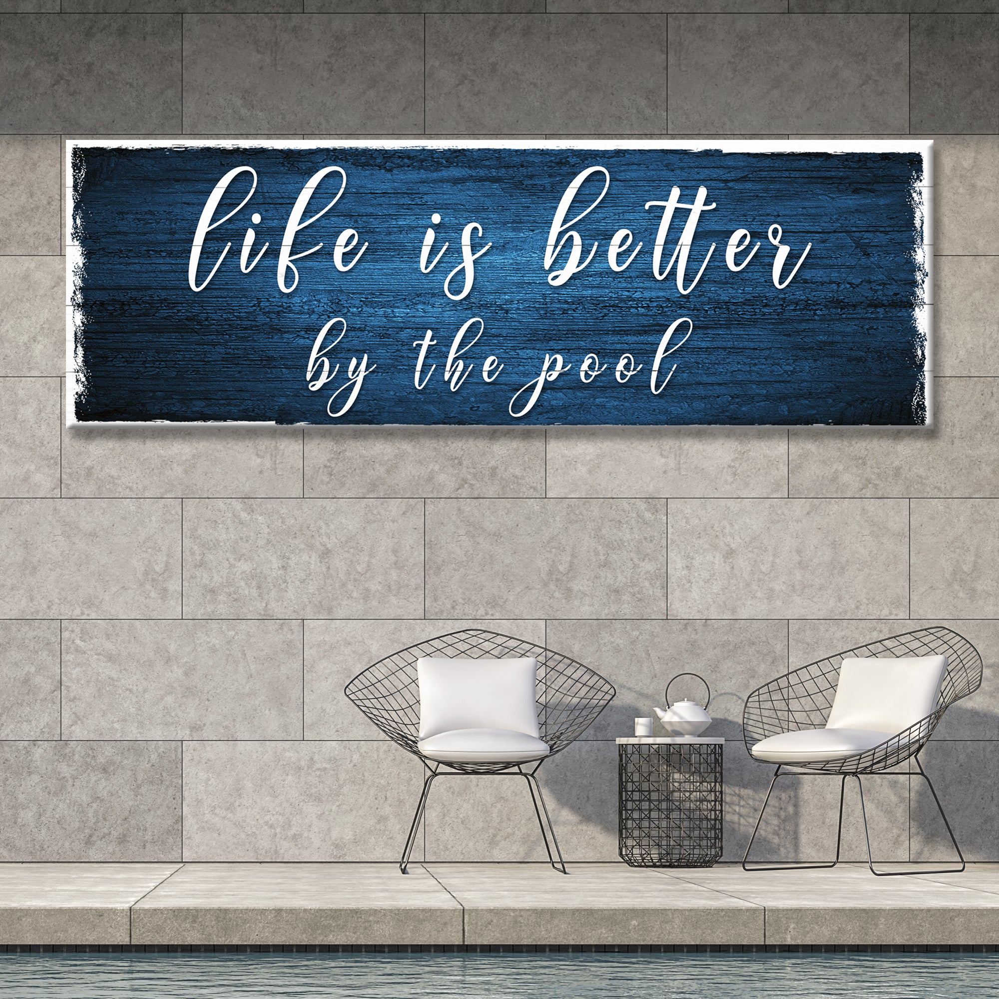 Life Is Better By The Pool Sign - Image 6
