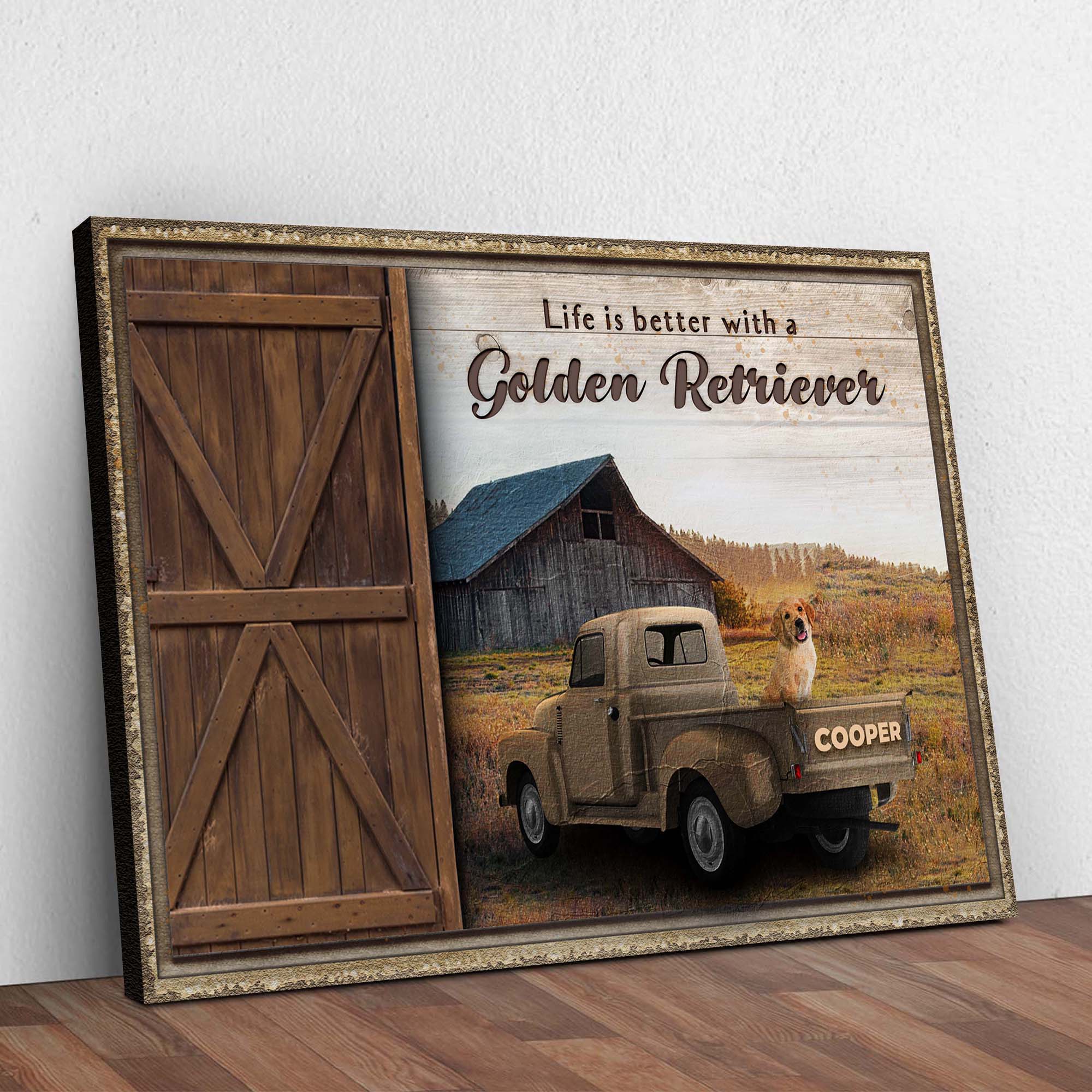Life Is Better With A Golden Retriever Sign II - Image 3