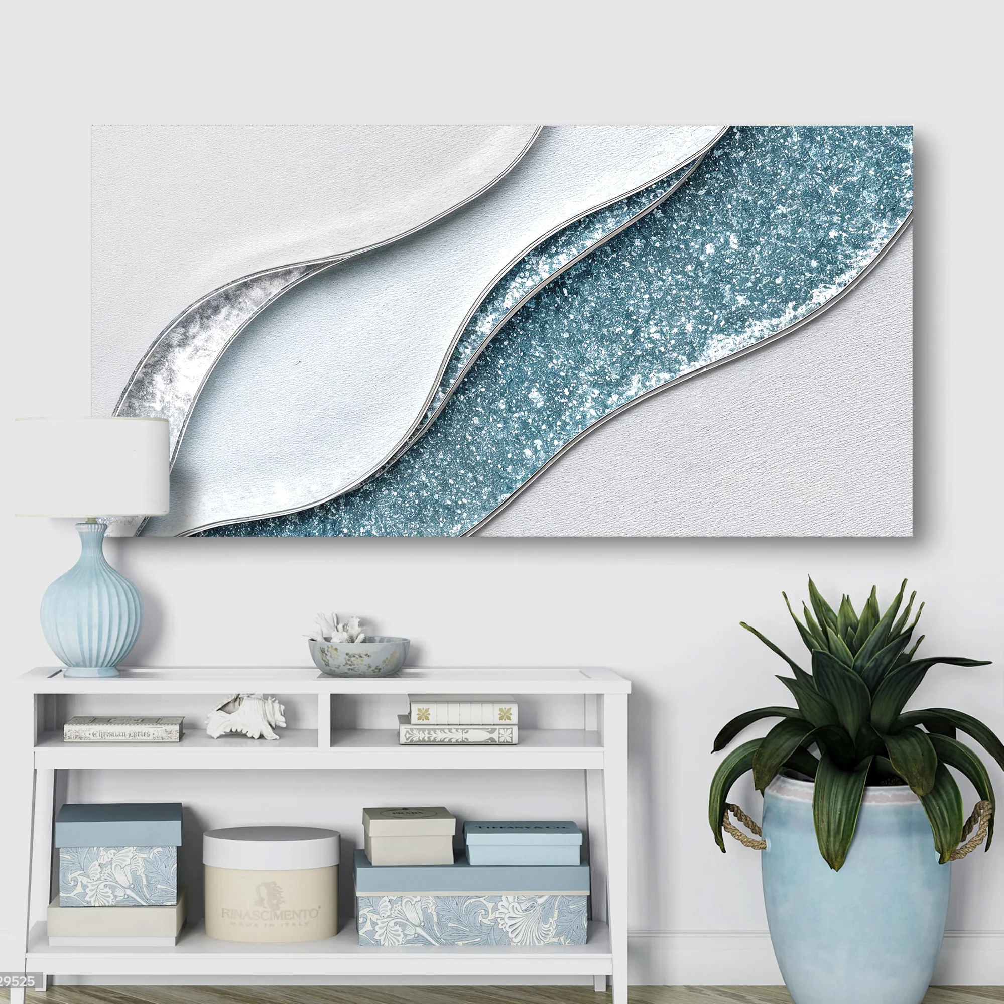 Lighter Waves Wall Art - Image 5