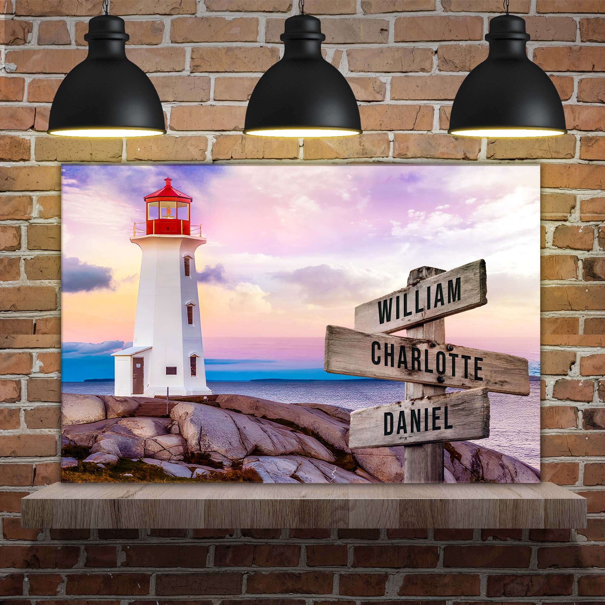 Lighthouse Family Names Sign - Image 2