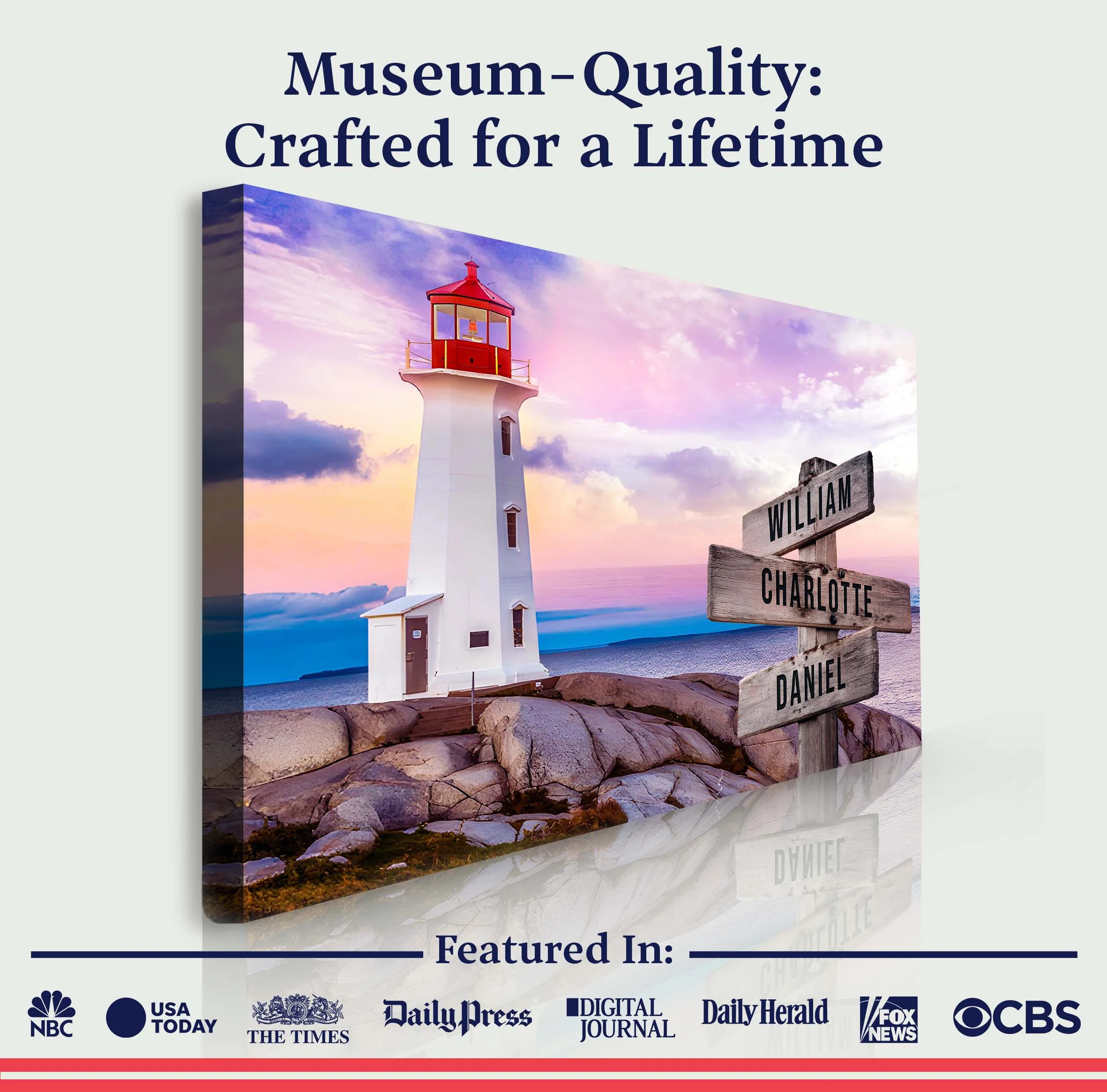 Lighthouse Family Names Sign - Image 5