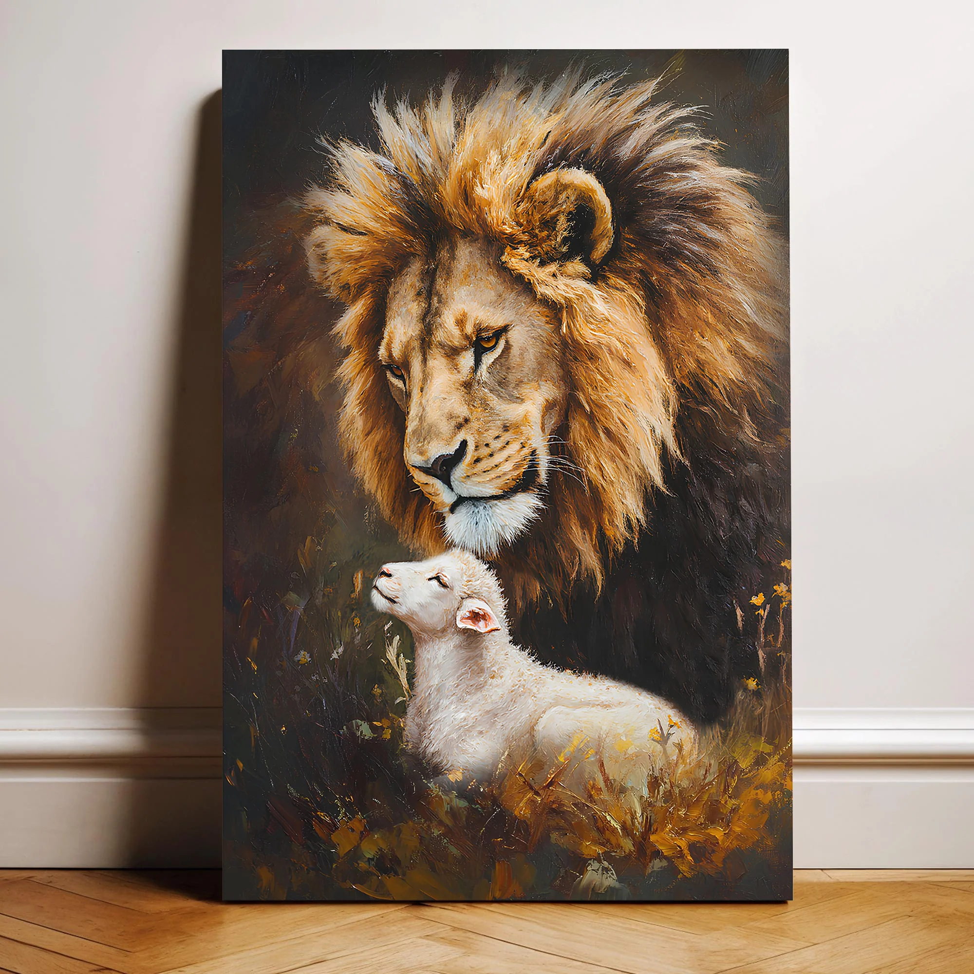 Lion And Sheep Faith Wall Art - Image 5