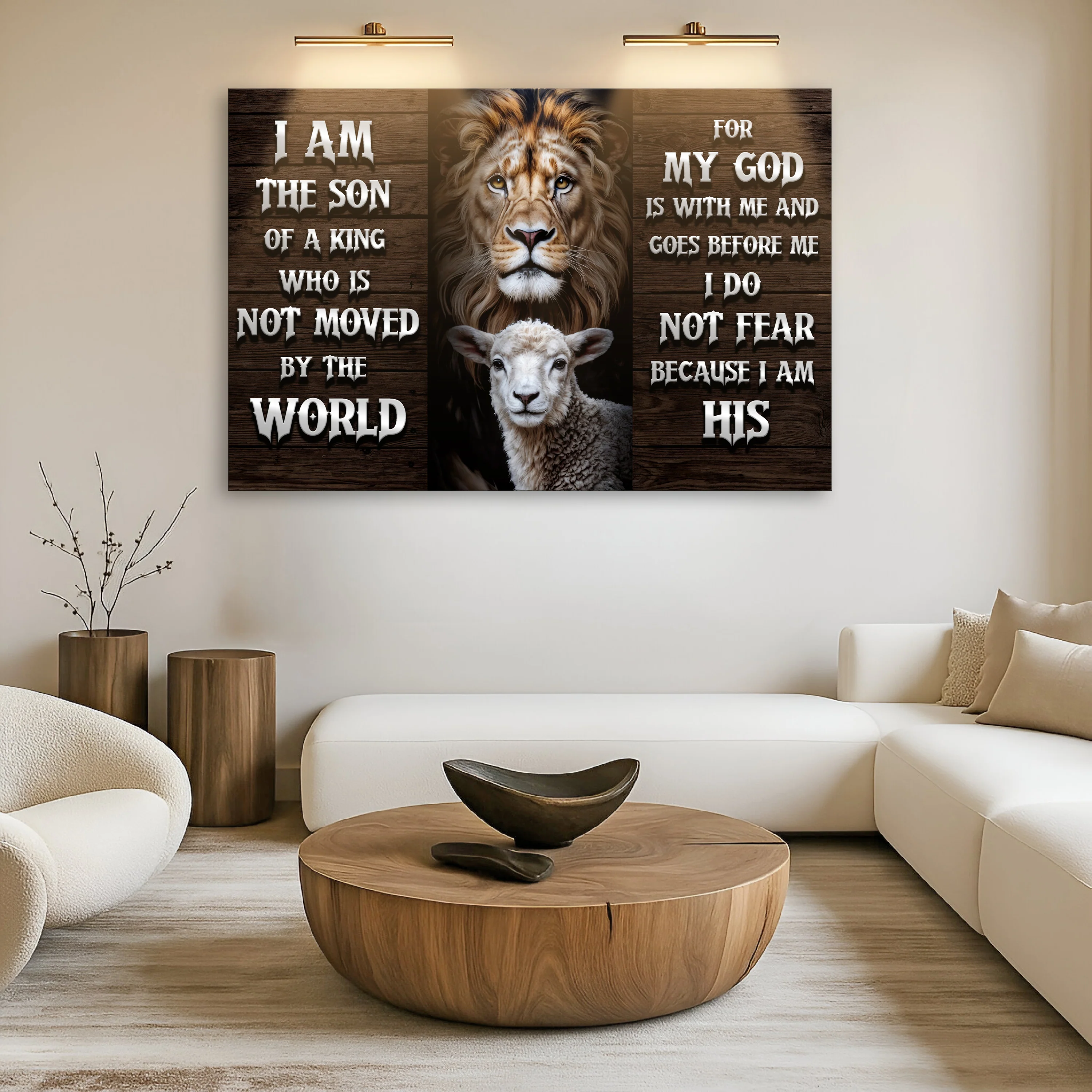 Lion and the Lamb Wall Sign - Image 4