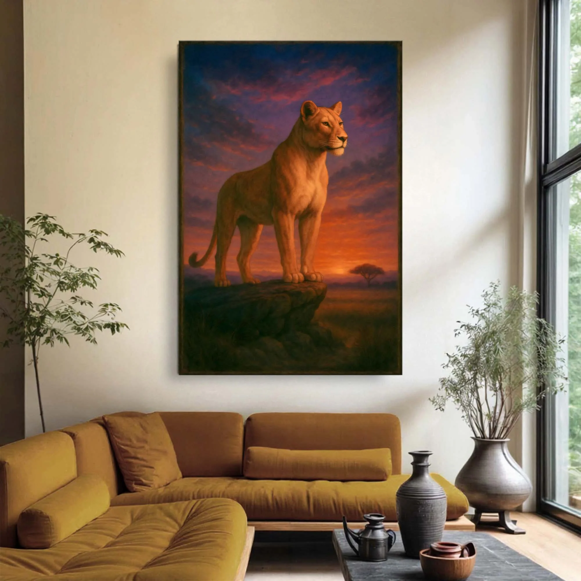 Lioness Grace in the Gloaming Wall Art - Image 4