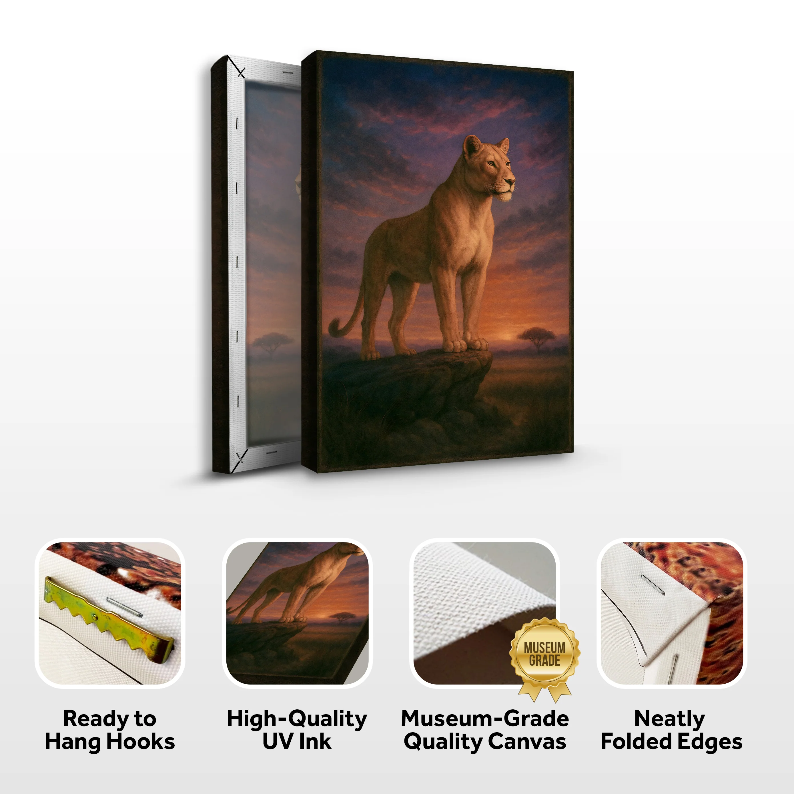 Lioness Grace in the Gloaming Wall Art - Image 8