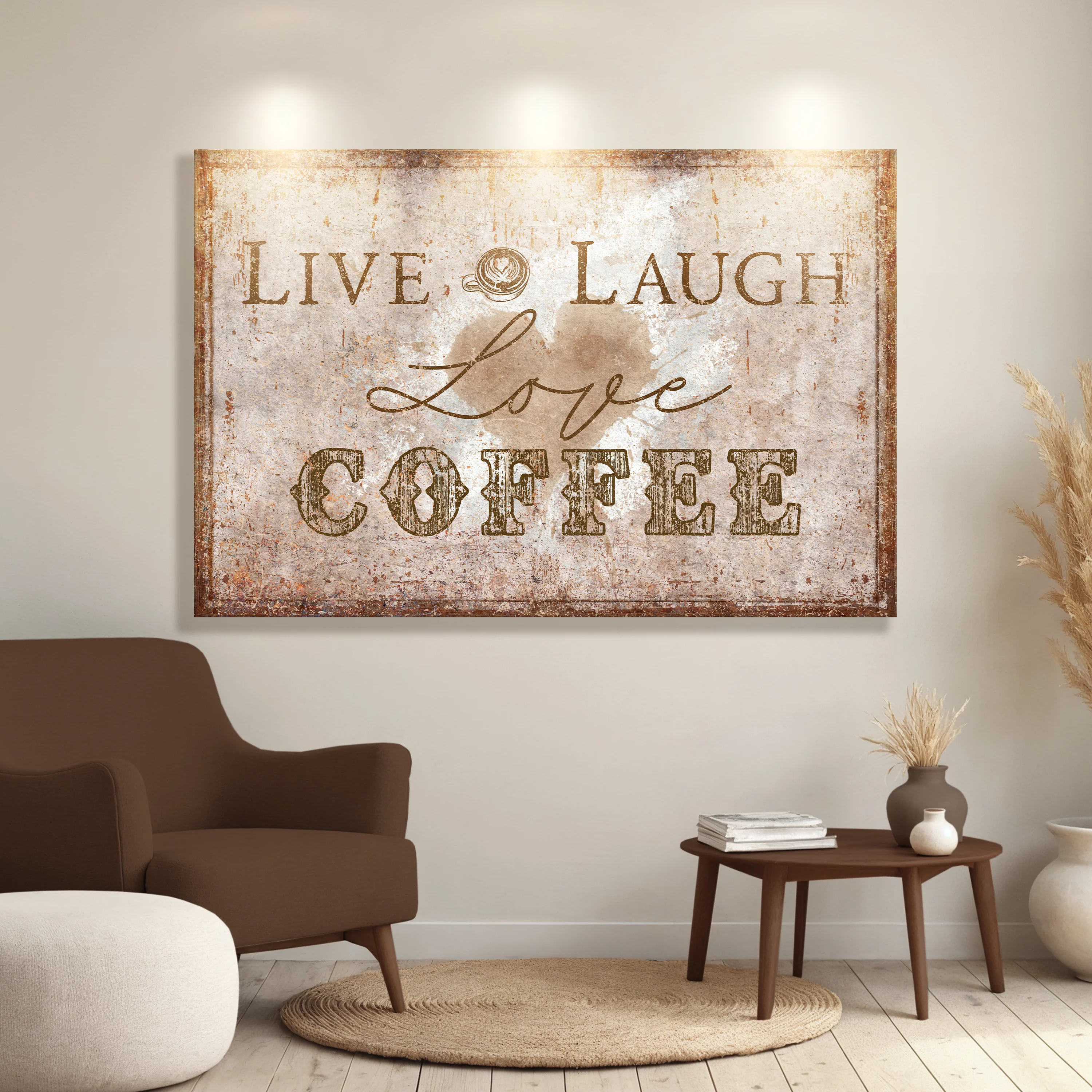 Live, Laugh, Love Coffee Wall Sign - Image 3