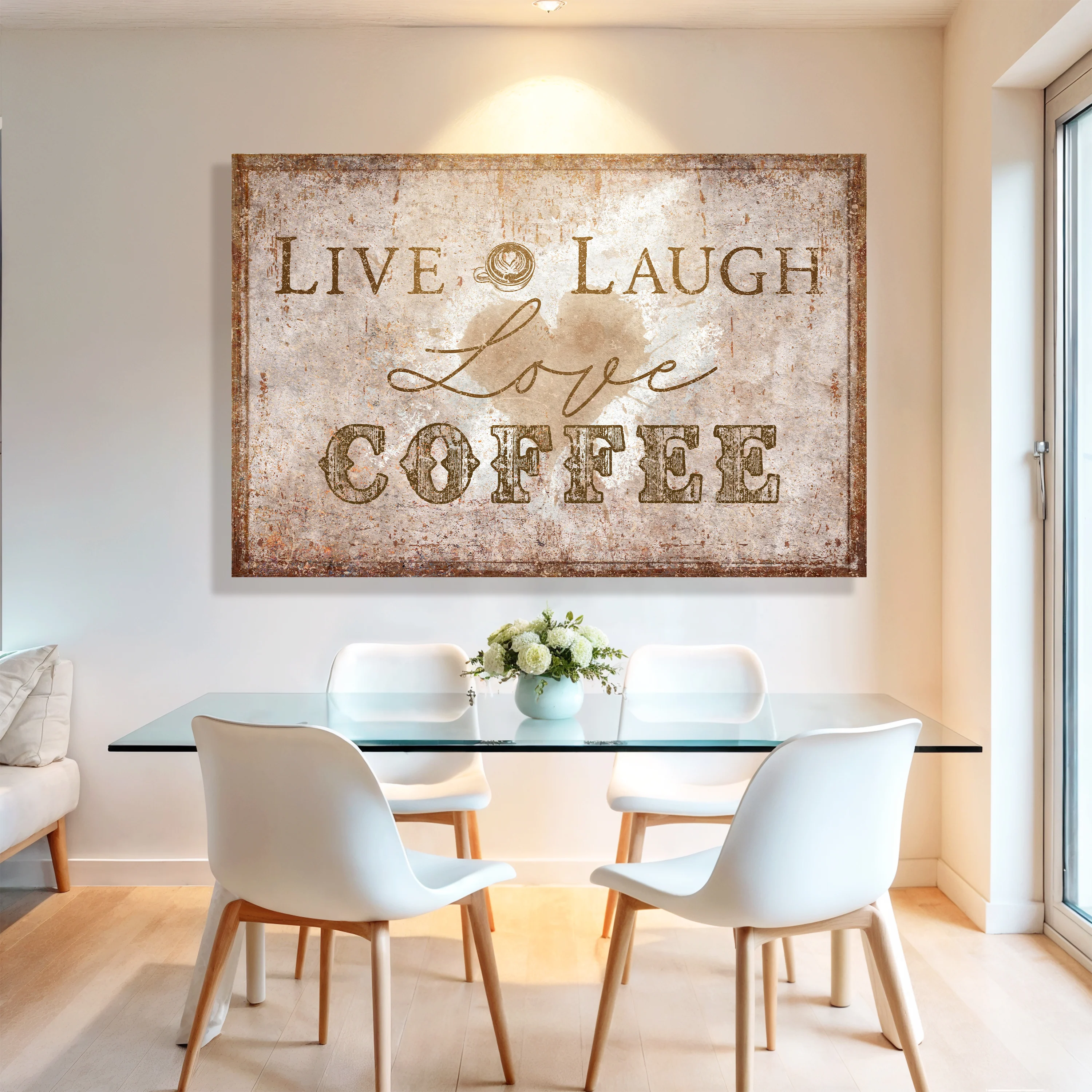 Live, Laugh, Love Coffee Wall Sign - Image 5