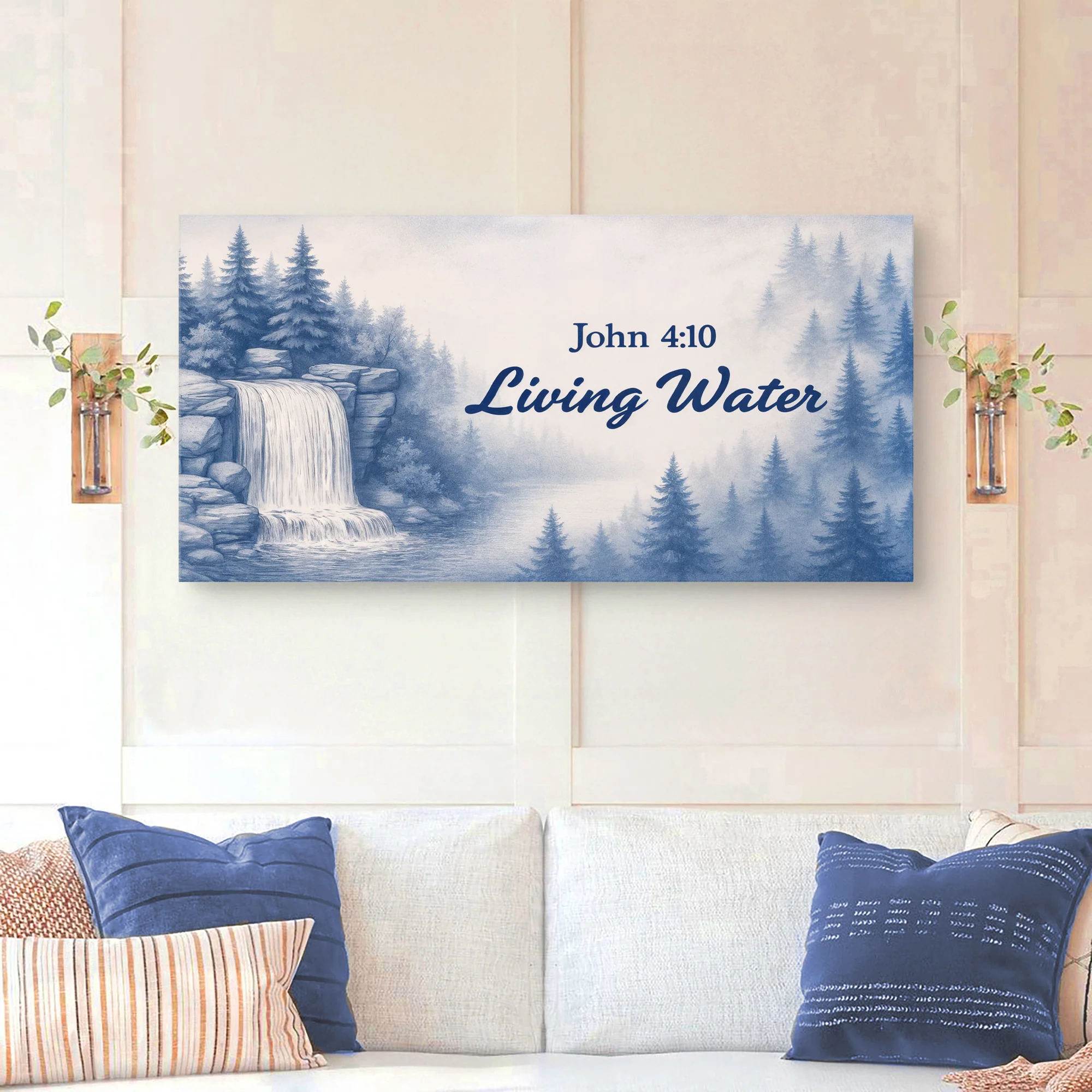 Living Water - John 4:10 Faith Sign - Image 3