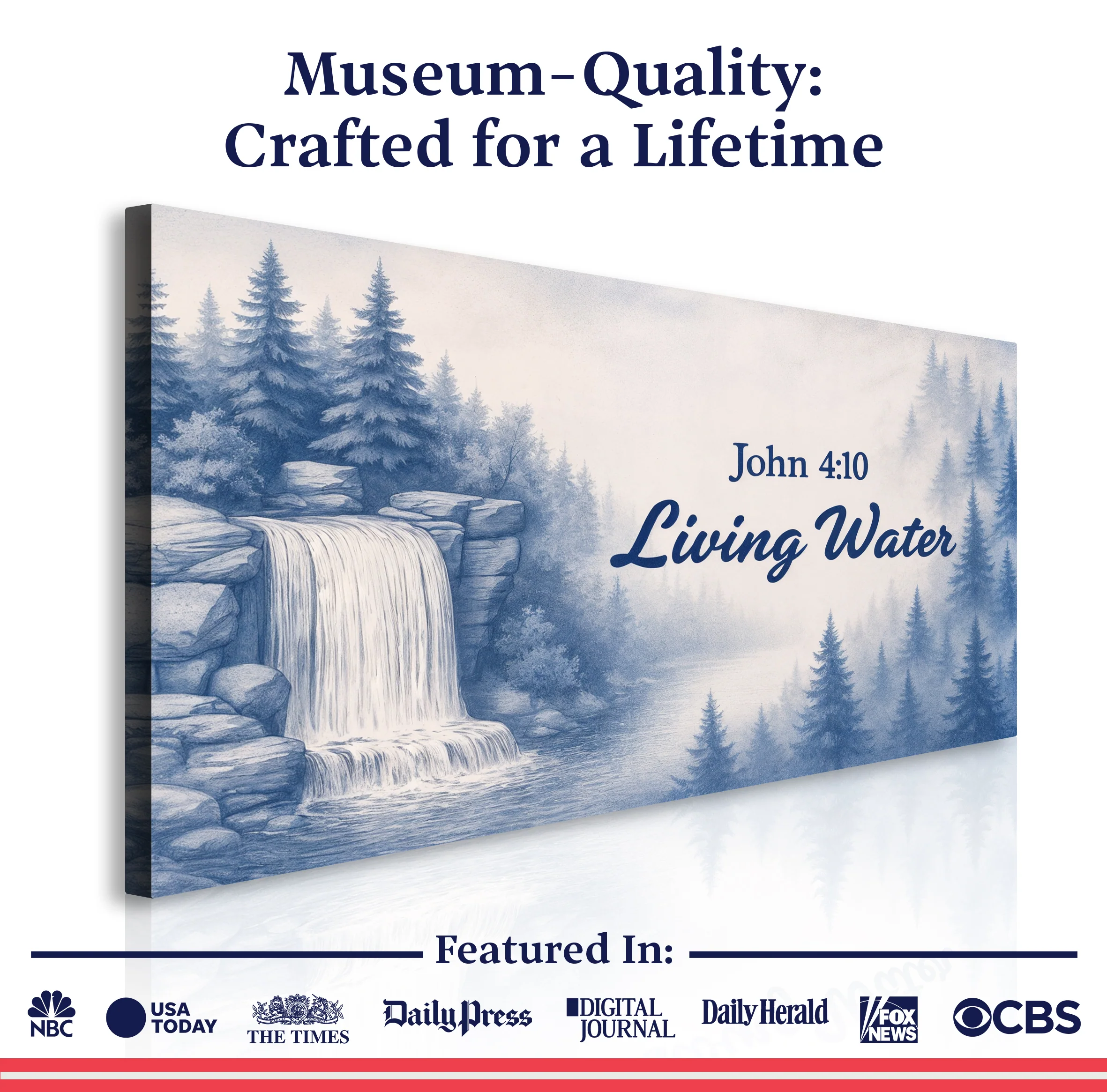 Living Water - John 4:10 Faith Sign - Image 6