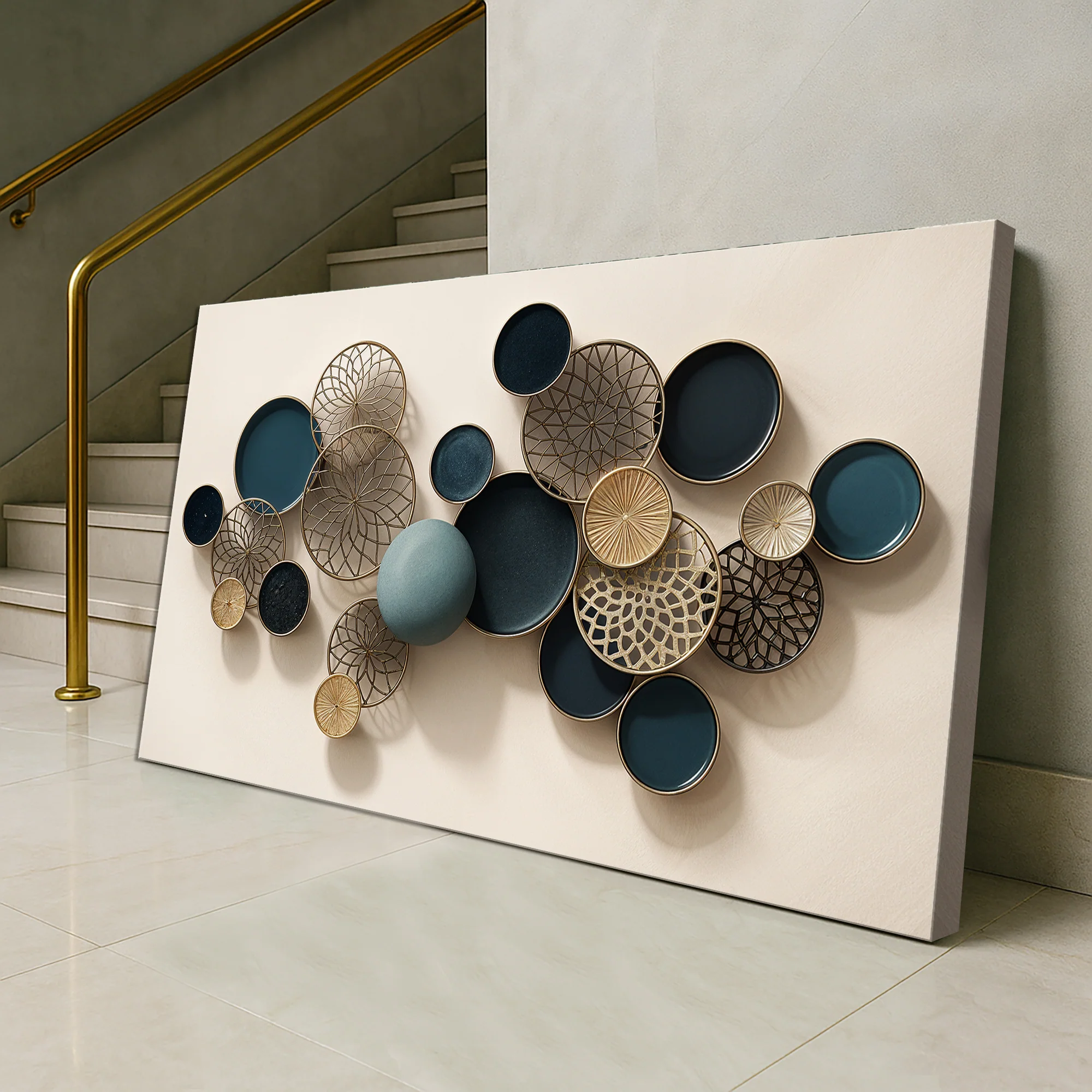 Lotus Leaf Abstract Wall Art - Image 5