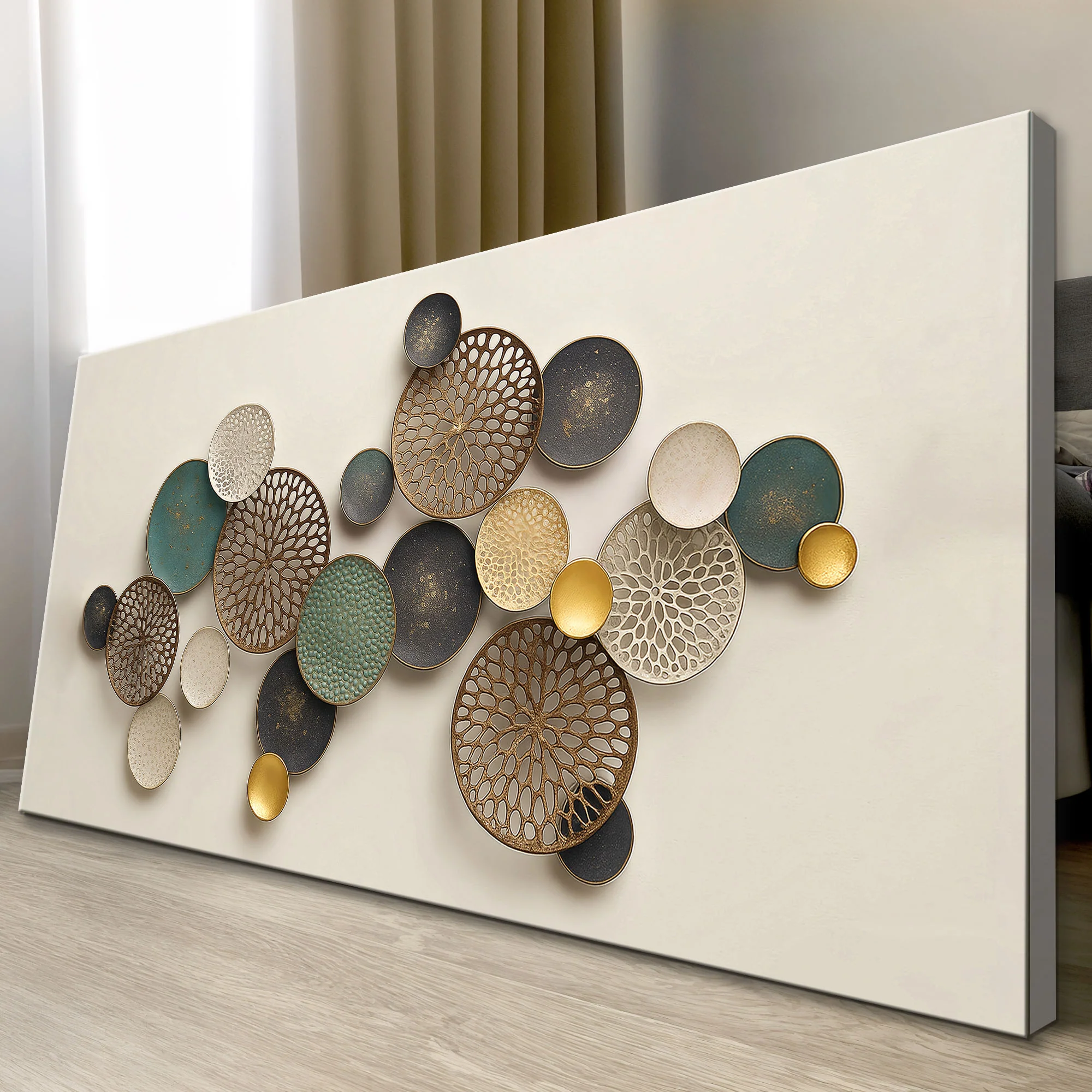 Lotus Leaf Abstract Wall Art II - Image 5