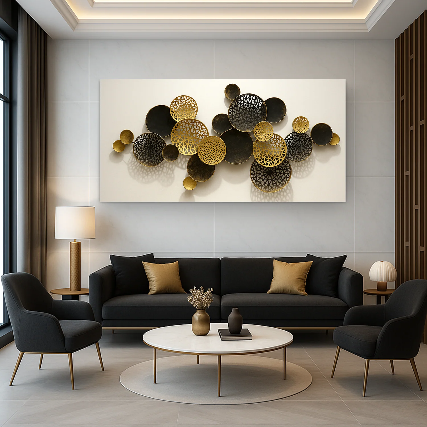 Lotus Leaf Abstract Wall Art V - Image 2