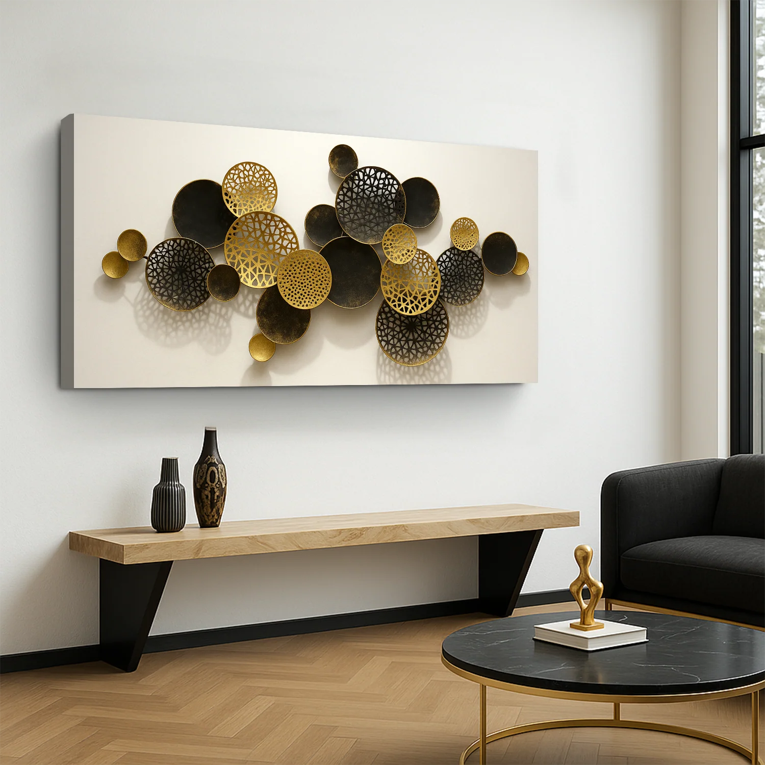 Lotus Leaf Abstract Wall Art V - Image 3