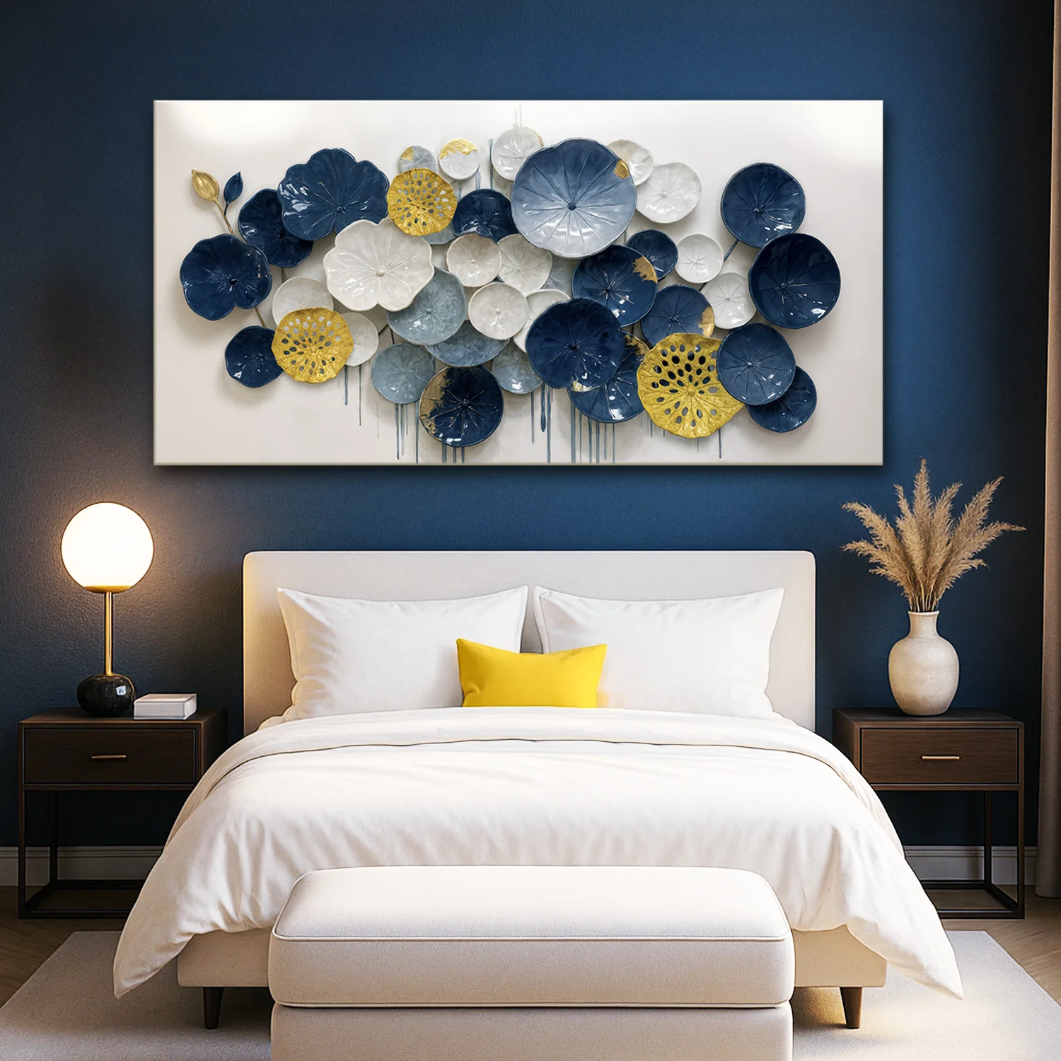 Lotus Leaf Abstract Wall Art VII - Image 3