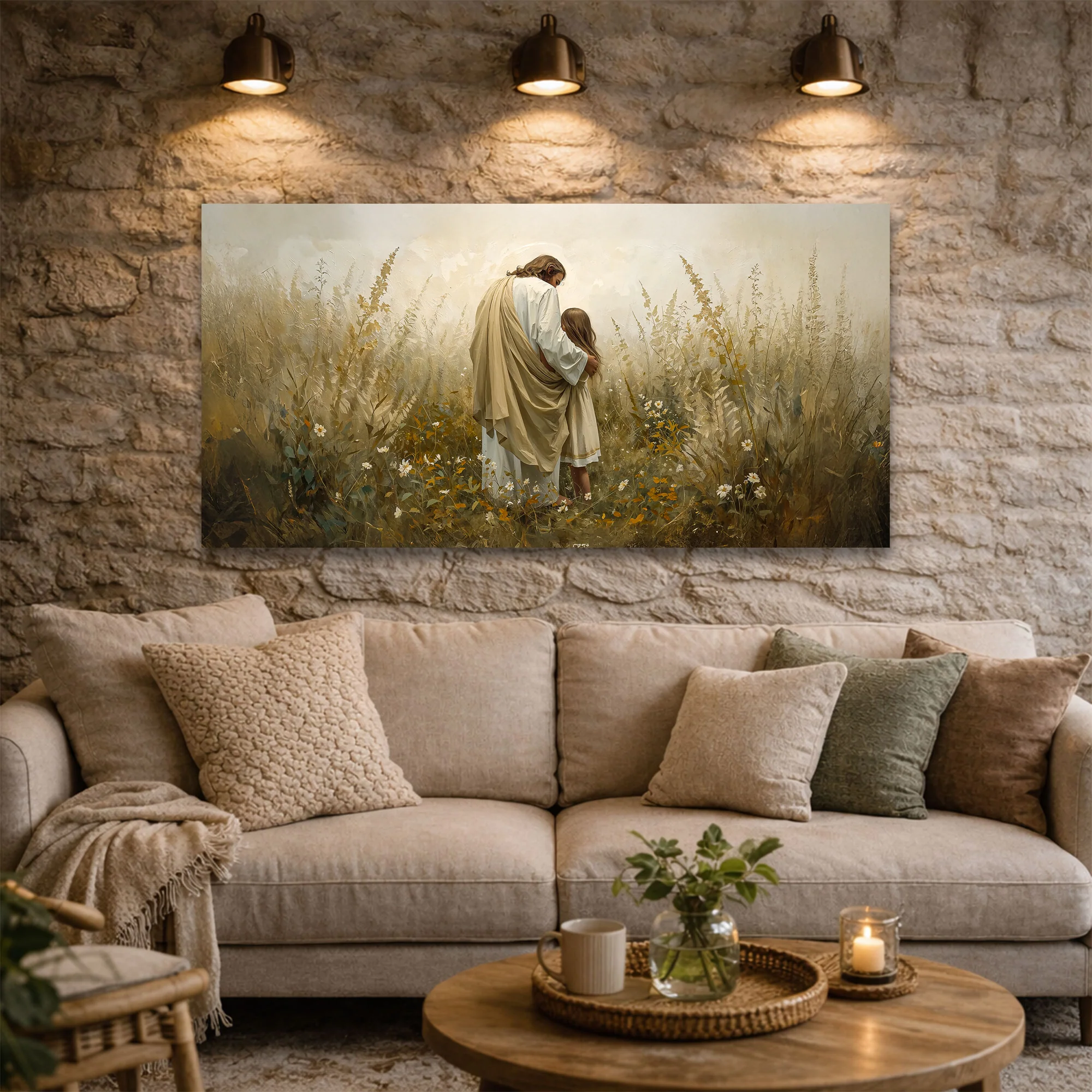 Love of Christ Abstract Faith Wall Art - Image 4